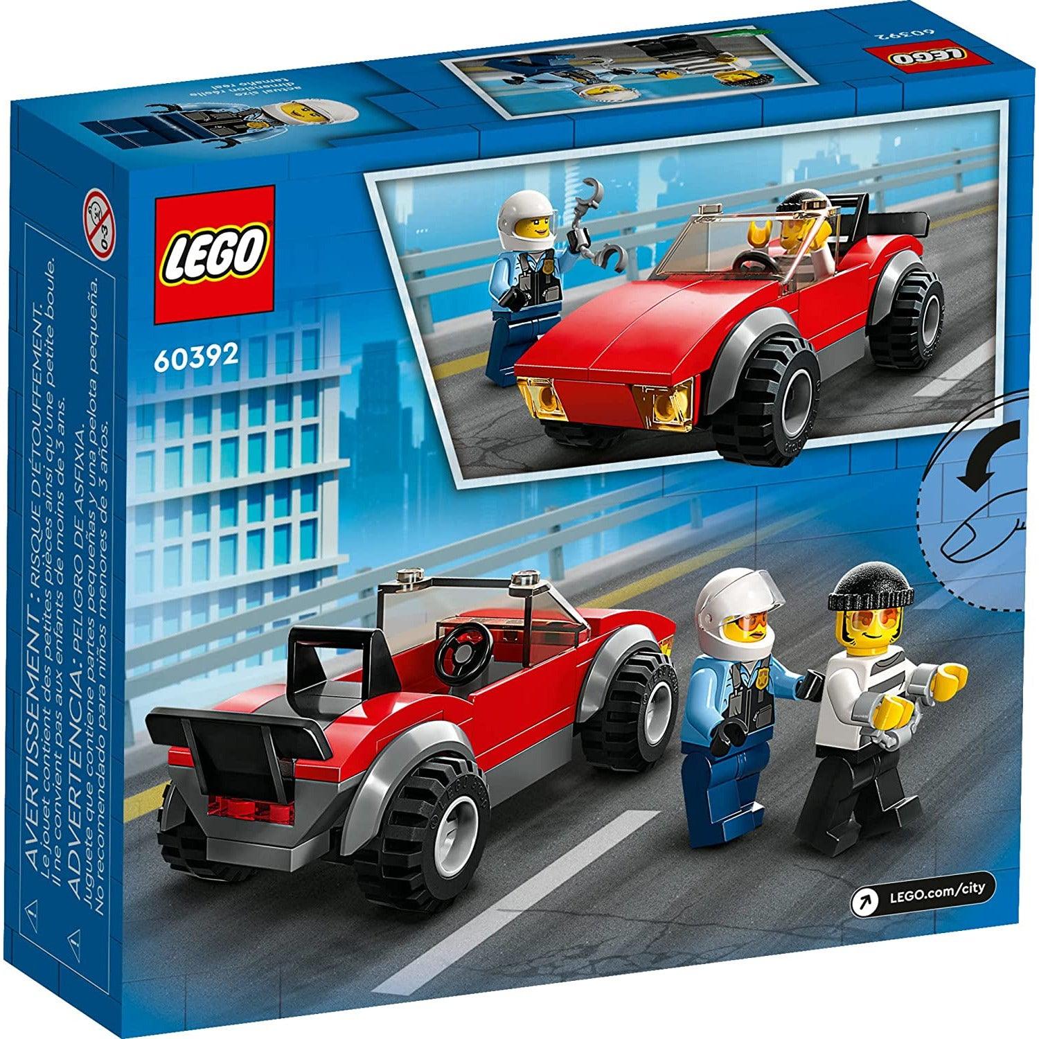 LEGO City 60392 Police Bike Car Chase, Toy with Racing Vehicle & Motorbike Toys (59 Pieces) - BumbleToys - 4+ Years, 5-7 Years, 6+ Years, Boys, Cars, City, Clearance, EXO, LEGO, Pre-Order