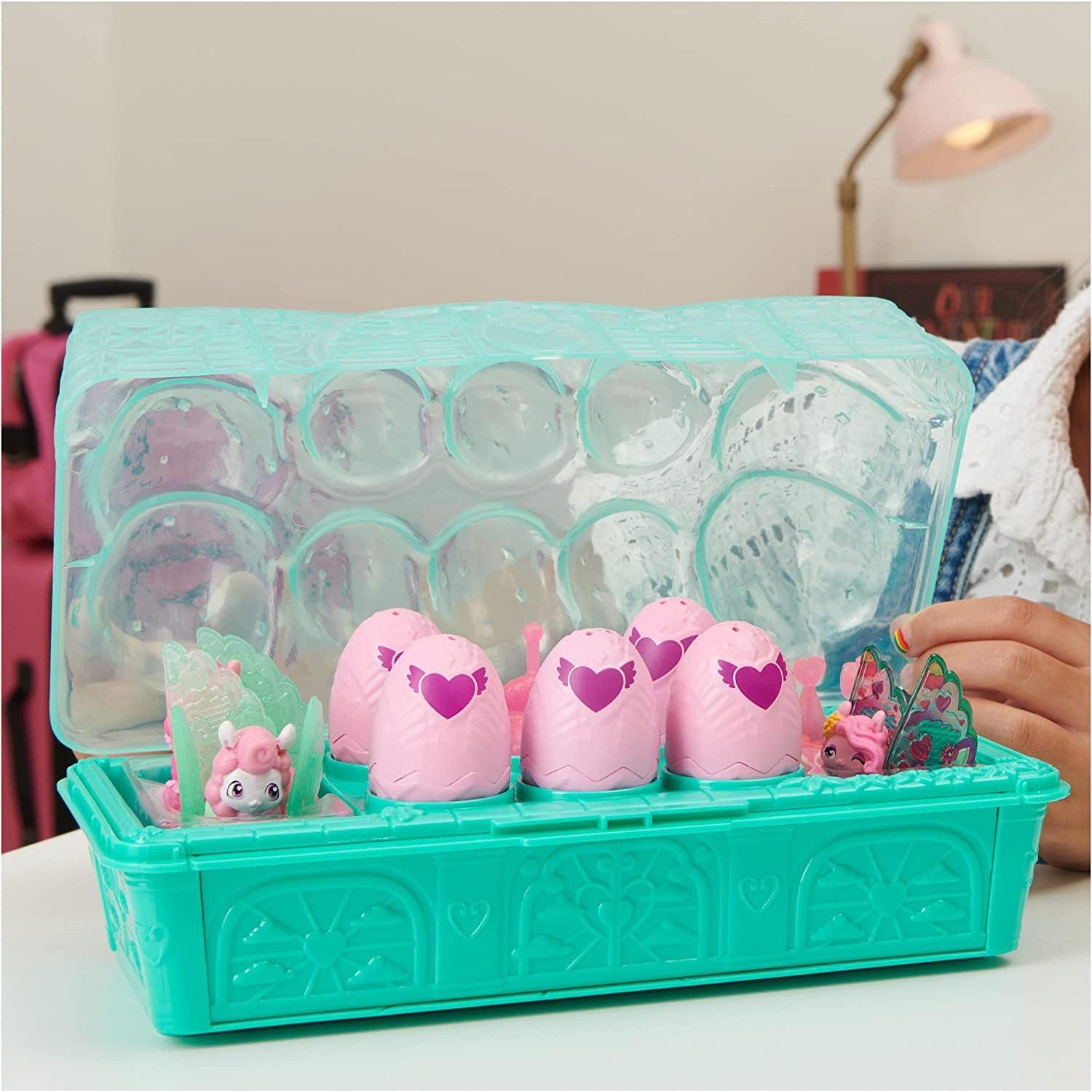 Hatchimals CollEGGtibles, Rainbow-Cation Llama Family Carton with Surprise Playset. - BumbleToys - 5-7 Years, Girls, Miniature Dolls & Accessories, Pre-Order