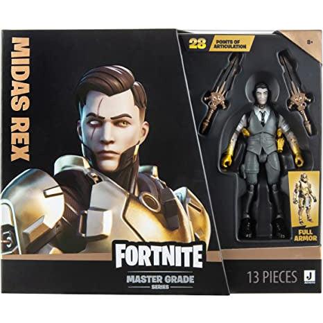 Fortnite Midas: Master Grade - 4-Inch Articulated Figure - BumbleToys - 8+ Years, 8-13 Years, Action Battling, Action Figures, Boys, Figures, Fortnite, OXE, Pre-Order