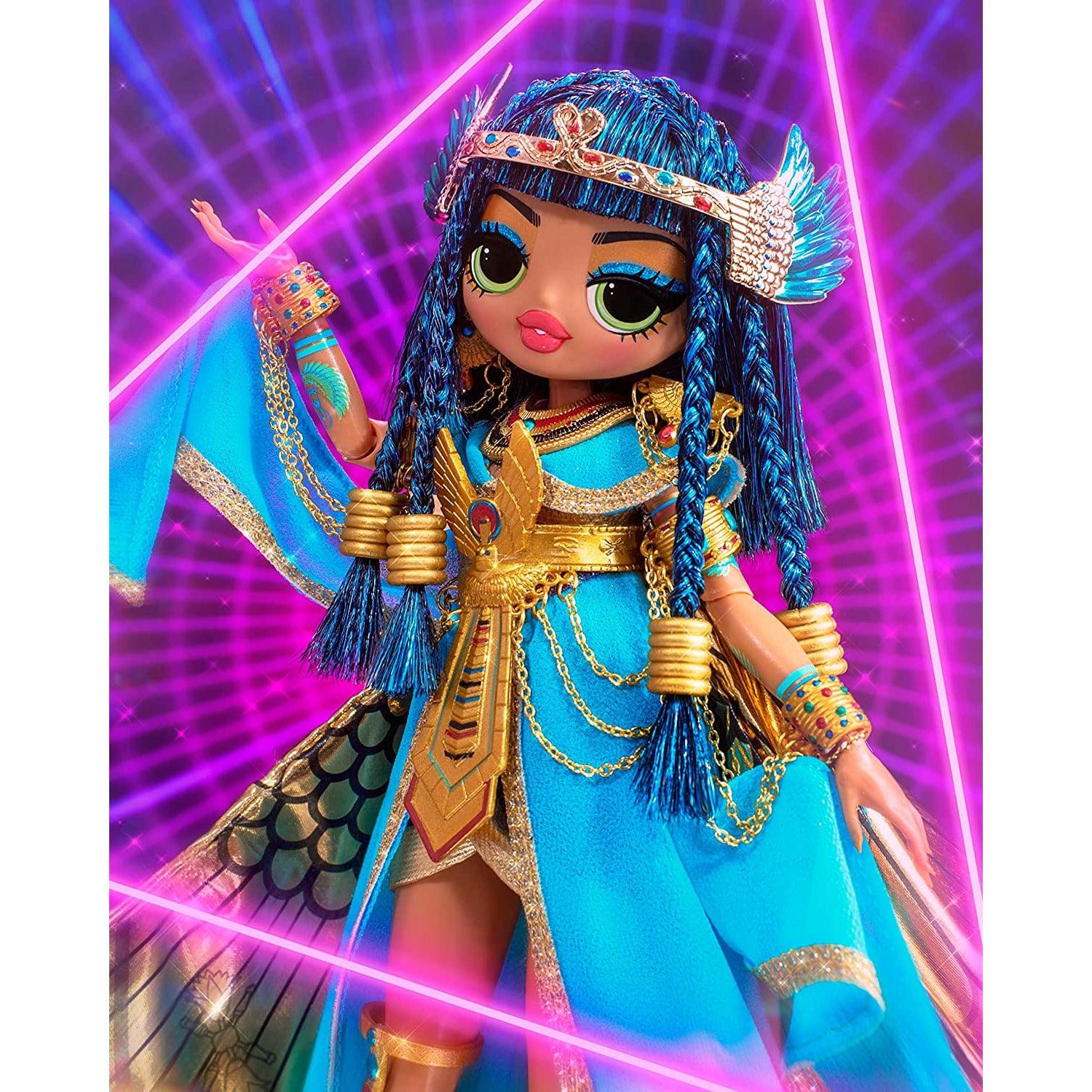 LOL Surprise OMG Fierce Collector Cleopatra Fashion Doll- Premium Collector Doll with Luxe Blue & Gold Royal Outfit Accessories - BumbleToys - 5-7 Years, Dolls, Girls, L.O.L, Miniature Dolls & Accessories, OXE, Pre-Order