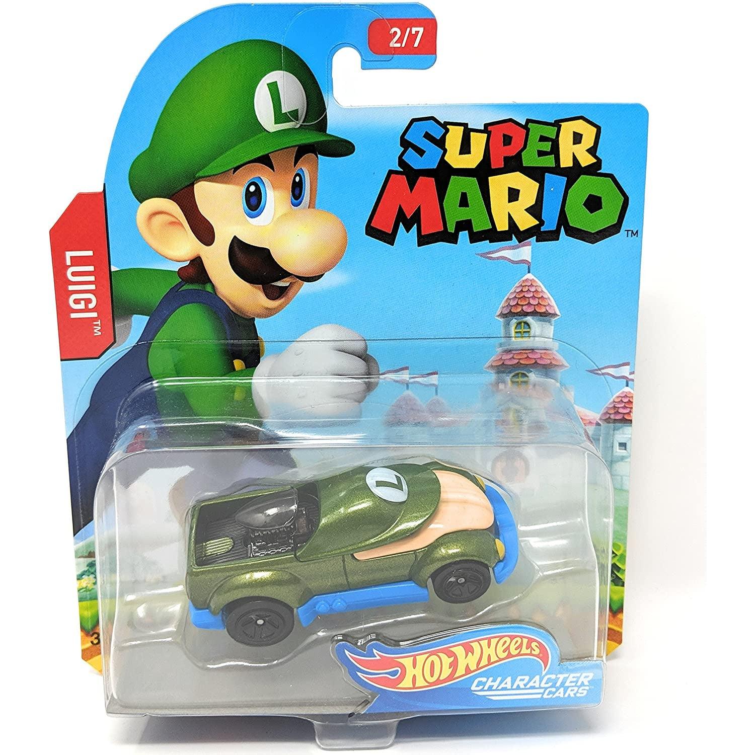 Hot Wheels Super Mario Character Cars Luigi Vehicle 2/7 - BumbleToys - 4+ Years, 5-7 Years, 8-13 Years, Boys, Collectible Vehicles, Pre-Order, Super Mario