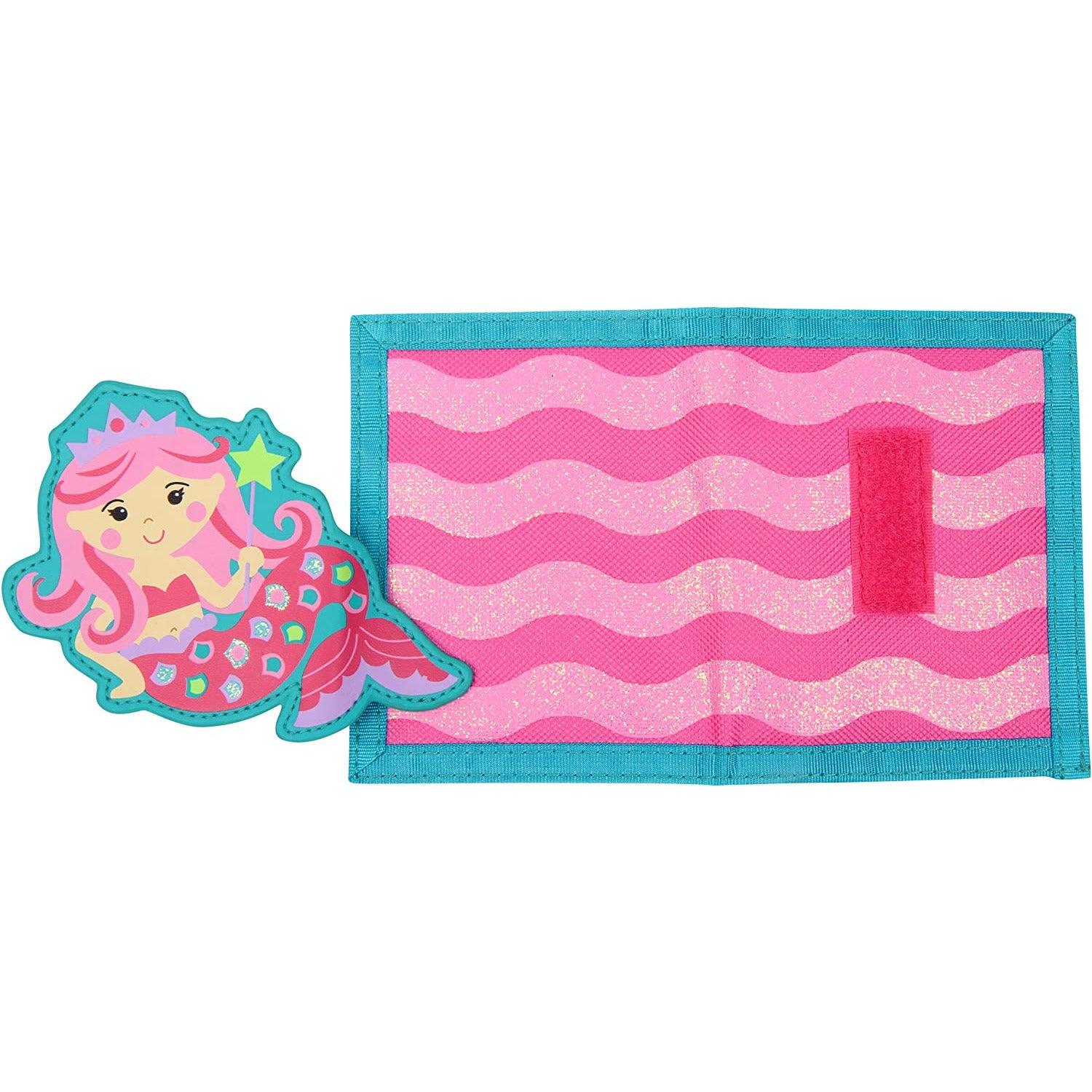 Stephen Joseph Kids Wallet One Size - Mermaid - BumbleToys - 14 Years & Up, 5-7 Years, 8-13 Years, Bags, Characters, Girls, Mermaid, Stephen Joseph, Wallet