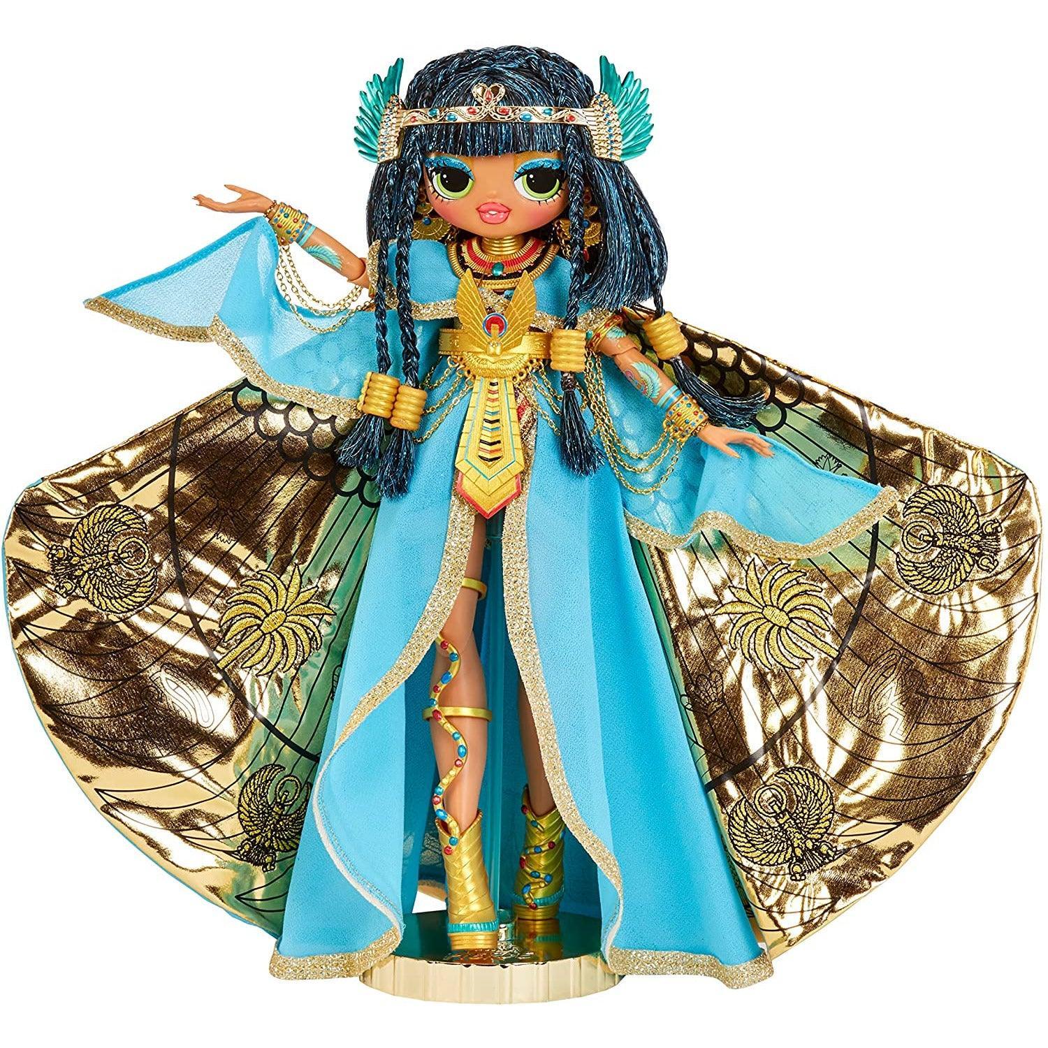 LOL Surprise OMG Fierce Collector Cleopatra Fashion Doll- Premium Collector Doll with Luxe Blue & Gold Royal Outfit Accessories - BumbleToys - 5-7 Years, Dolls, Girls, L.O.L, Miniature Dolls & Accessories, OXE, Pre-Order