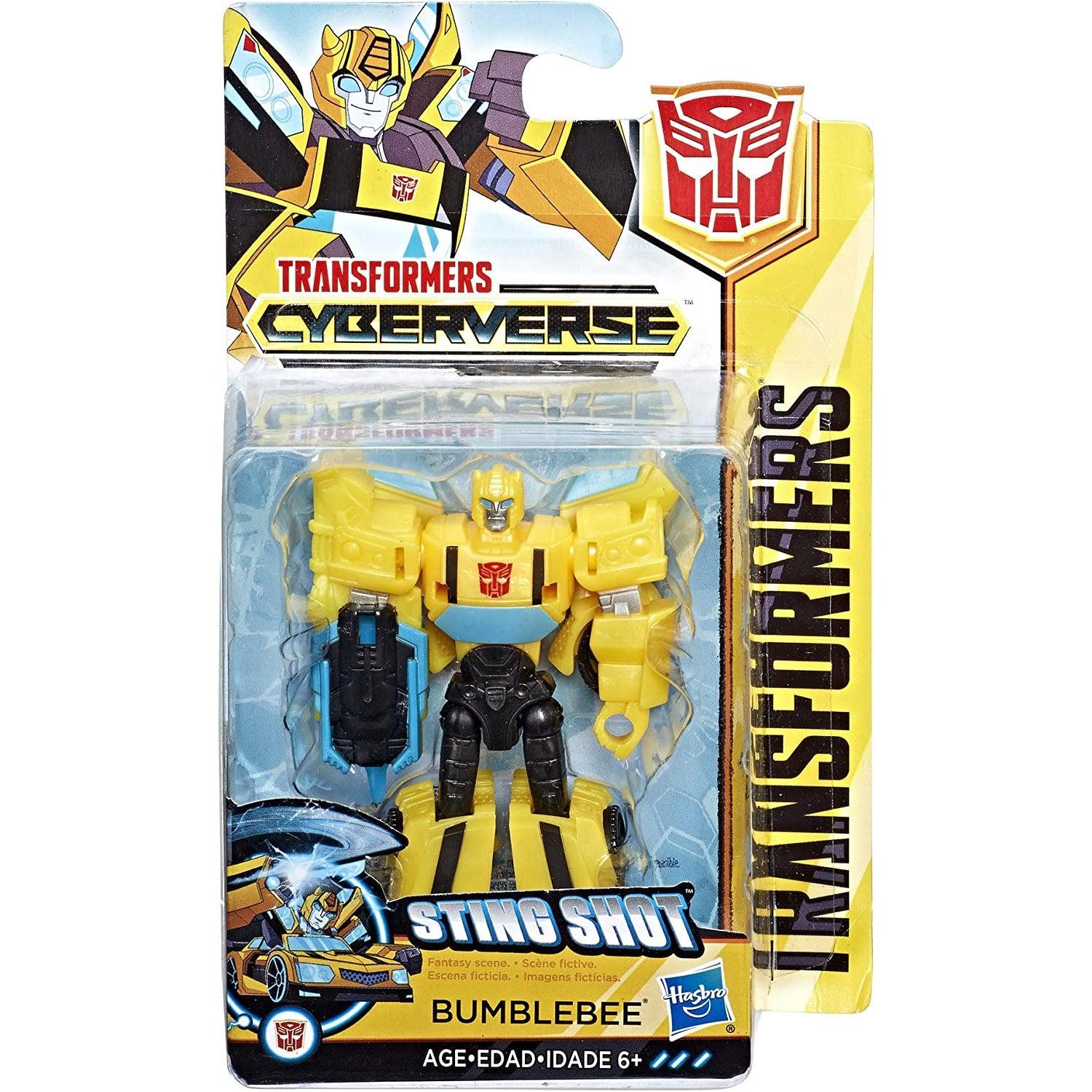Transformers Bumblebee Cyberverse Adventures Action Attackers Warrior Class Bumblebee Sting Shot Move 5.4 Inch
