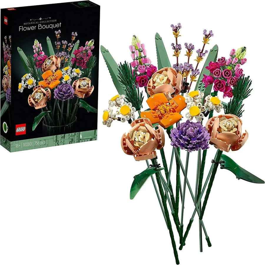 LEGO Icons Flower Bouquet 10280 Building Decoration Set - Artificial Flowers with Roses, Decorative Home Accessories, Gift for Him and Her, Botanical Collection and Table Art for Adults
