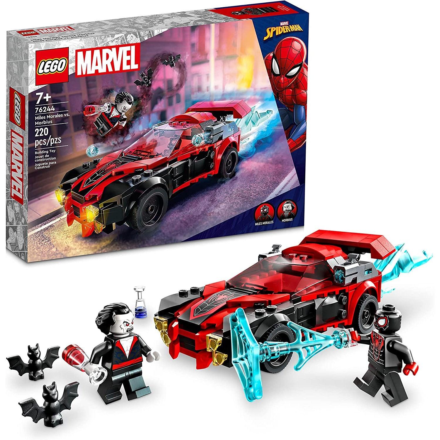 LEGO 76244 Marvel Miles Morales vs. Morbius (220 Pieces) - BumbleToys - 14 Years & Up, 18+, 6+ Years, Boys, LEGO, Marvel, OXE, Pre-Order