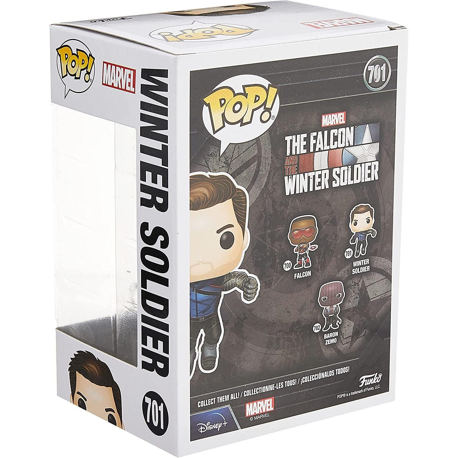 POP Funko Marvel: The Falcon and The Winter Soldier - Winter Soldier Multicolor, 3.75 inches, Standard - BumbleToys - 18+, Action Figures, Boys, Funko, Marvel, Winter Soldier