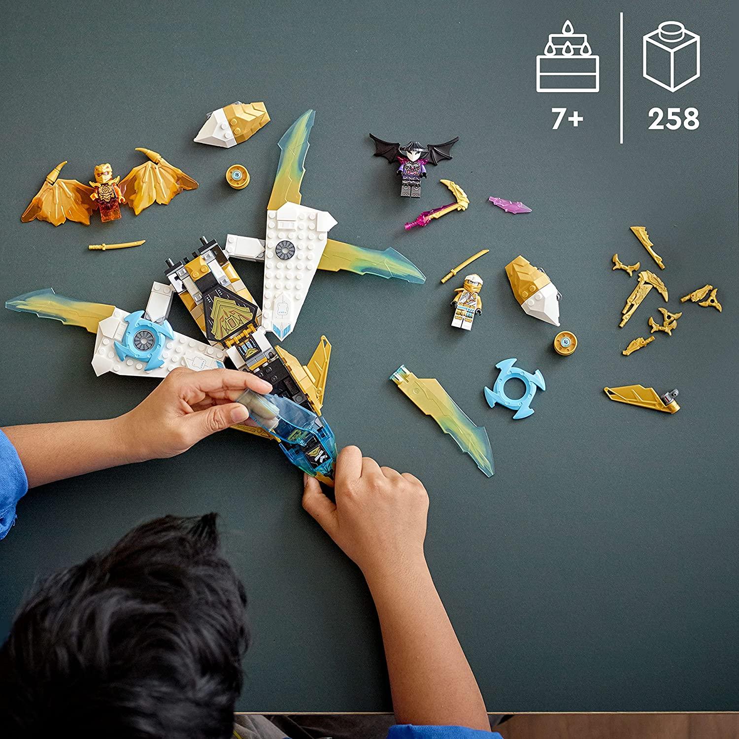 LEGO NINJAGO Zane’s Golden Dragon Jet 71770 Ninja Building Toy Set (258 Pieces) - BumbleToys - 5-7 Years, 8+ Years, Boys, LEGO, Ninjago, OXE, Pre-Order