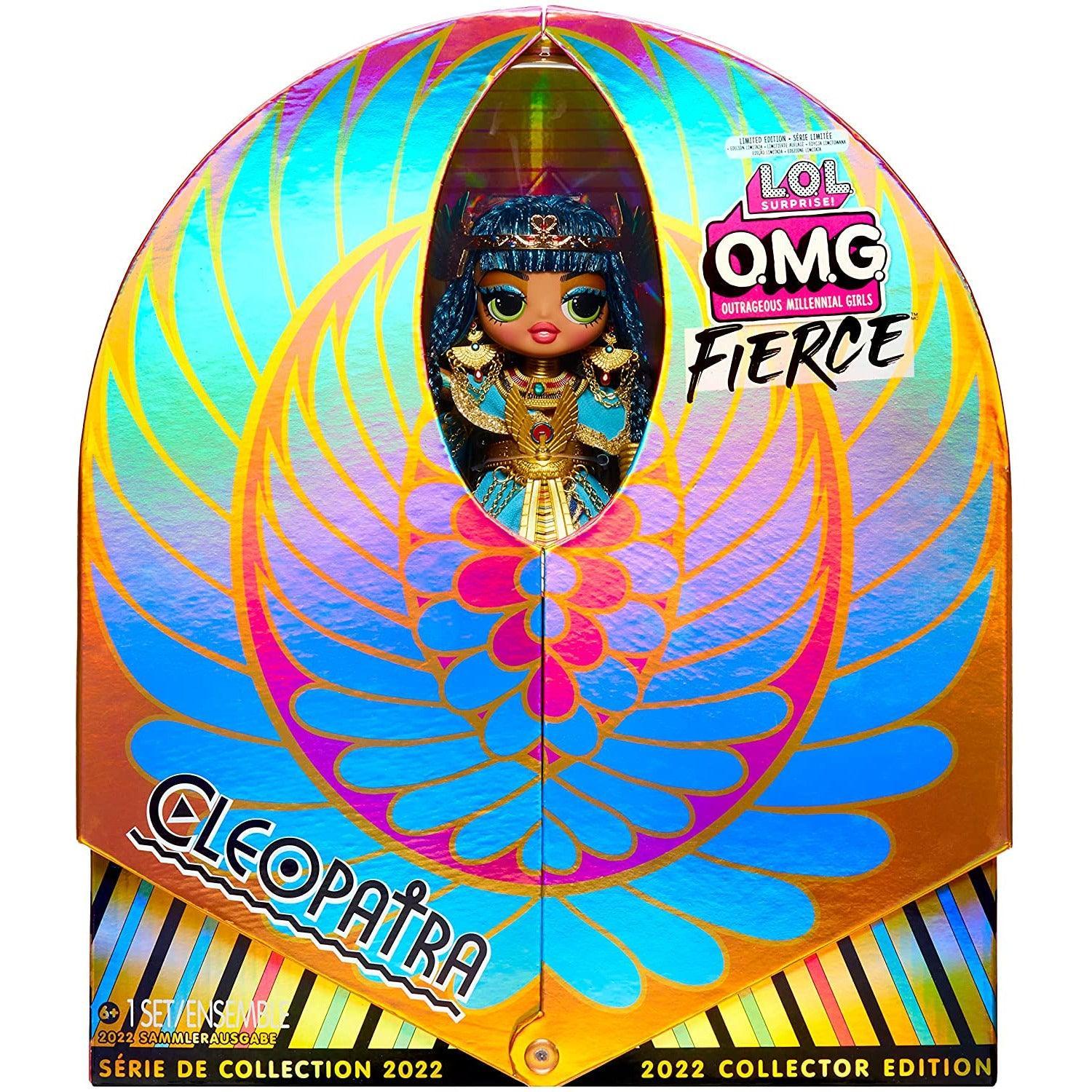 LOL Surprise OMG Fierce Collector Cleopatra Fashion Doll- Premium Collector Doll with Luxe Blue & Gold Royal Outfit Accessories - BumbleToys - 5-7 Years, Dolls, Girls, L.O.L, Miniature Dolls & Accessories, OXE, Pre-Order