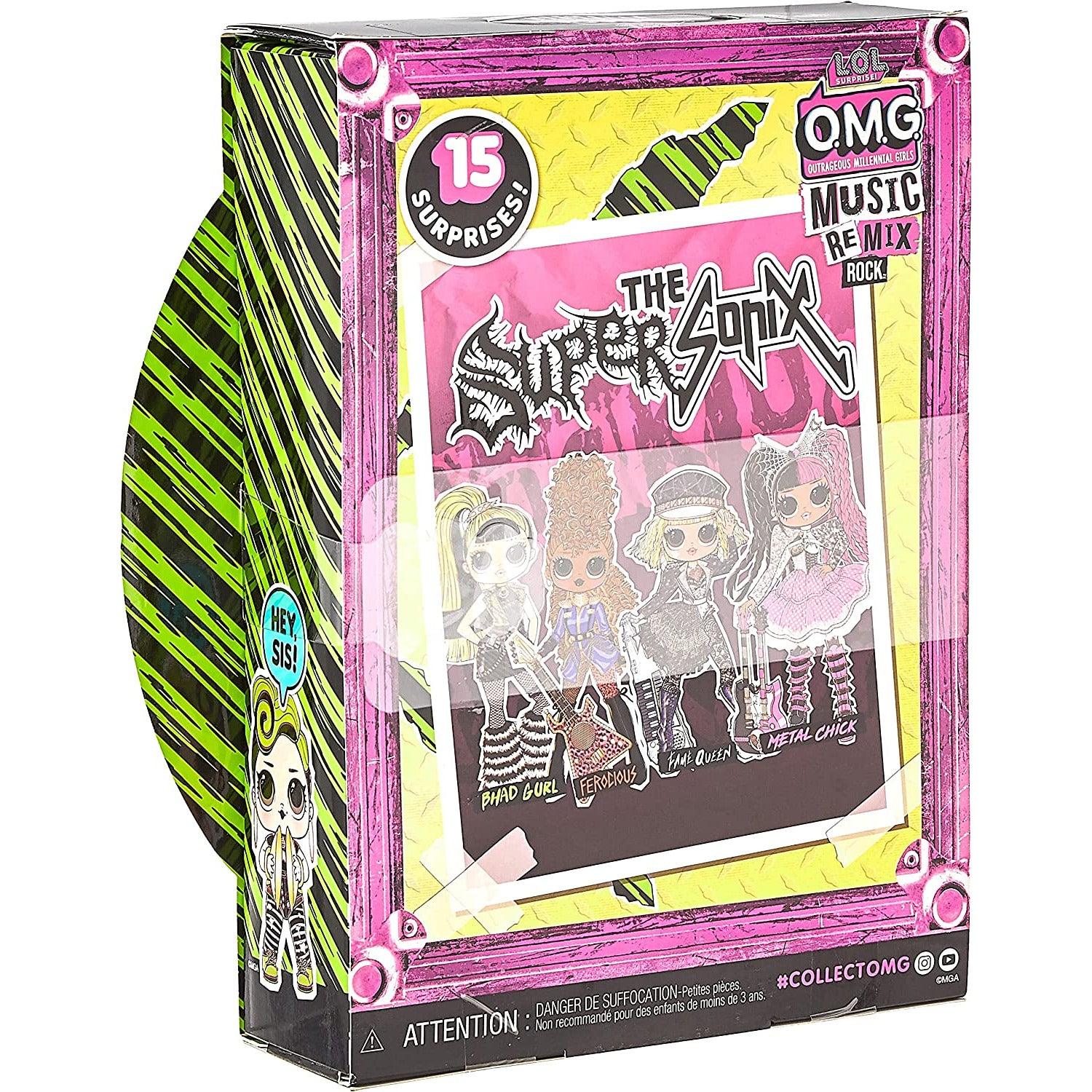 LOL Surprise OMG Remix Rock Bhad Gurl Fashion Doll with 15 Surprises Including Drum - BumbleToys - 5-7 Years, Arabic Triangle Trading, Dolls, Fashion Dolls & Accessories, Girls, L.O.L
