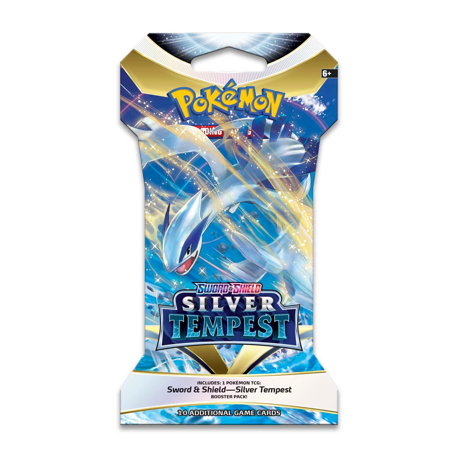 Pokemon Trading Cards Set of 10 Cards - Sword & Shield Silver Tempest - BumbleToys - 14 Years & Up, 8-13 Years, Boys, Card & Board Games, Pokémon, Pre-Order, Puzzle & Board & Card Games