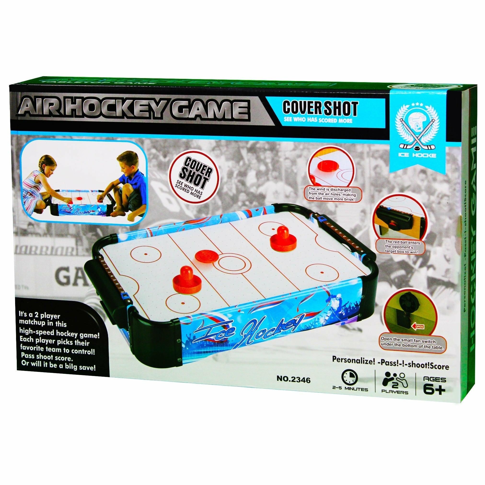 Air Hockey Game Cover Shot 2 Air Action Table Game Play Set - BumbleToys - 5-7 Years, Boys, Girls, Kids Sports & Balls, Toy House