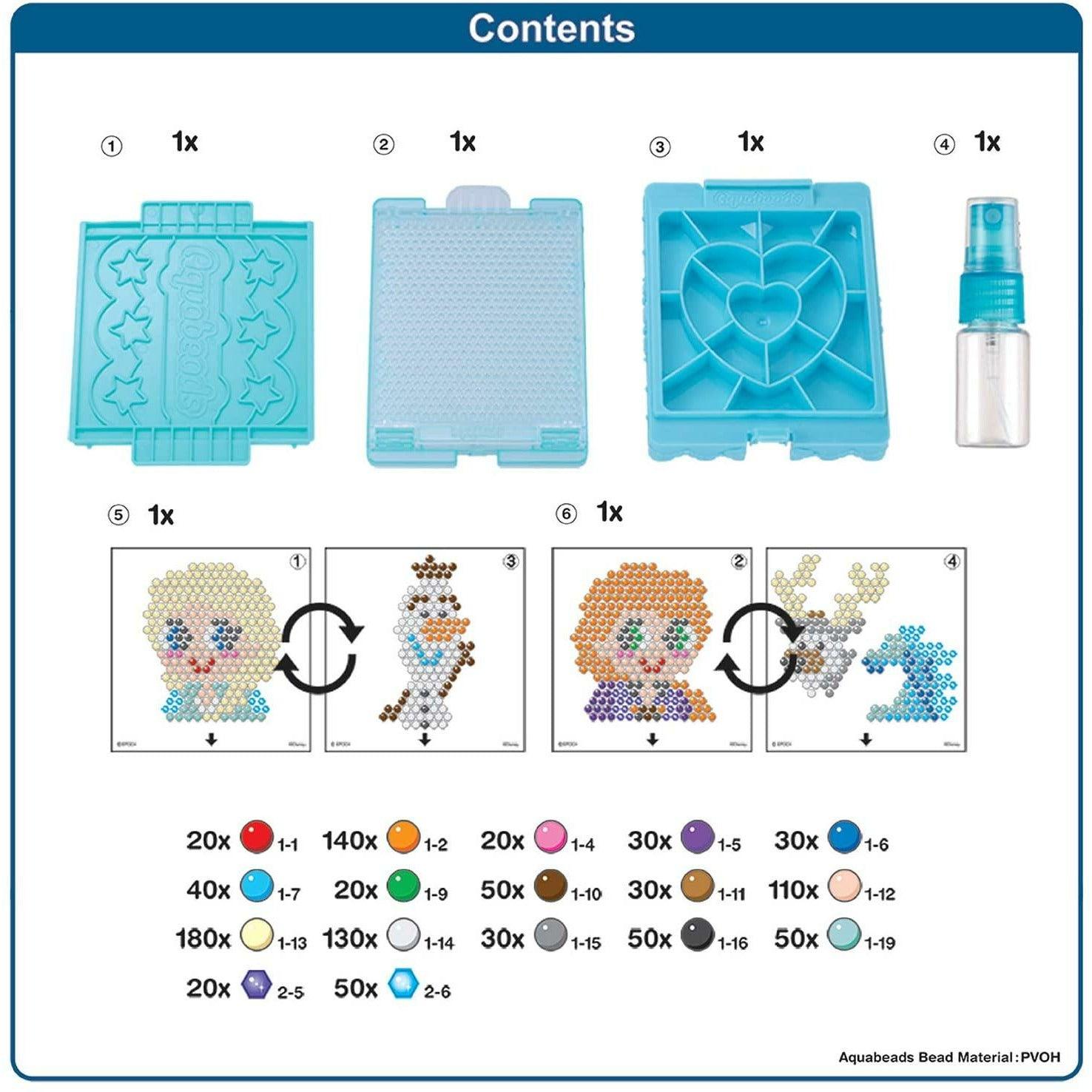 Aquabeads 31369 Frozen 2 Playset Over 1000 Beads - BumbleToys - 5-7 Years, Cecil, Frozen, Girls, Make & Create