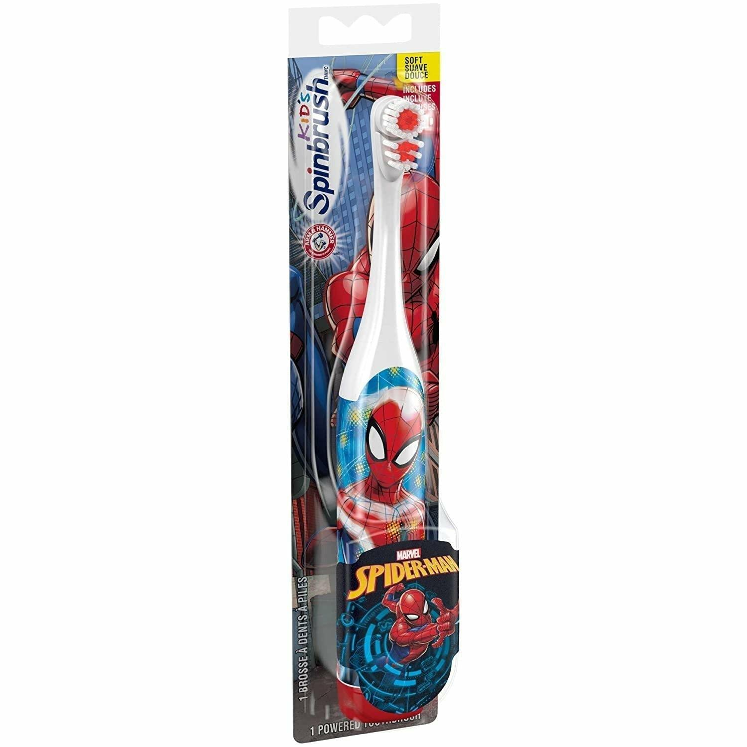 Arm & Hammer Kid's Spinbrush Spiderman Powered Toothbrush, 1 count - BumbleToys - 5-7 Years, 8-13 Years, Baby Saftey & Health, Boys, Spider man, Spiderman