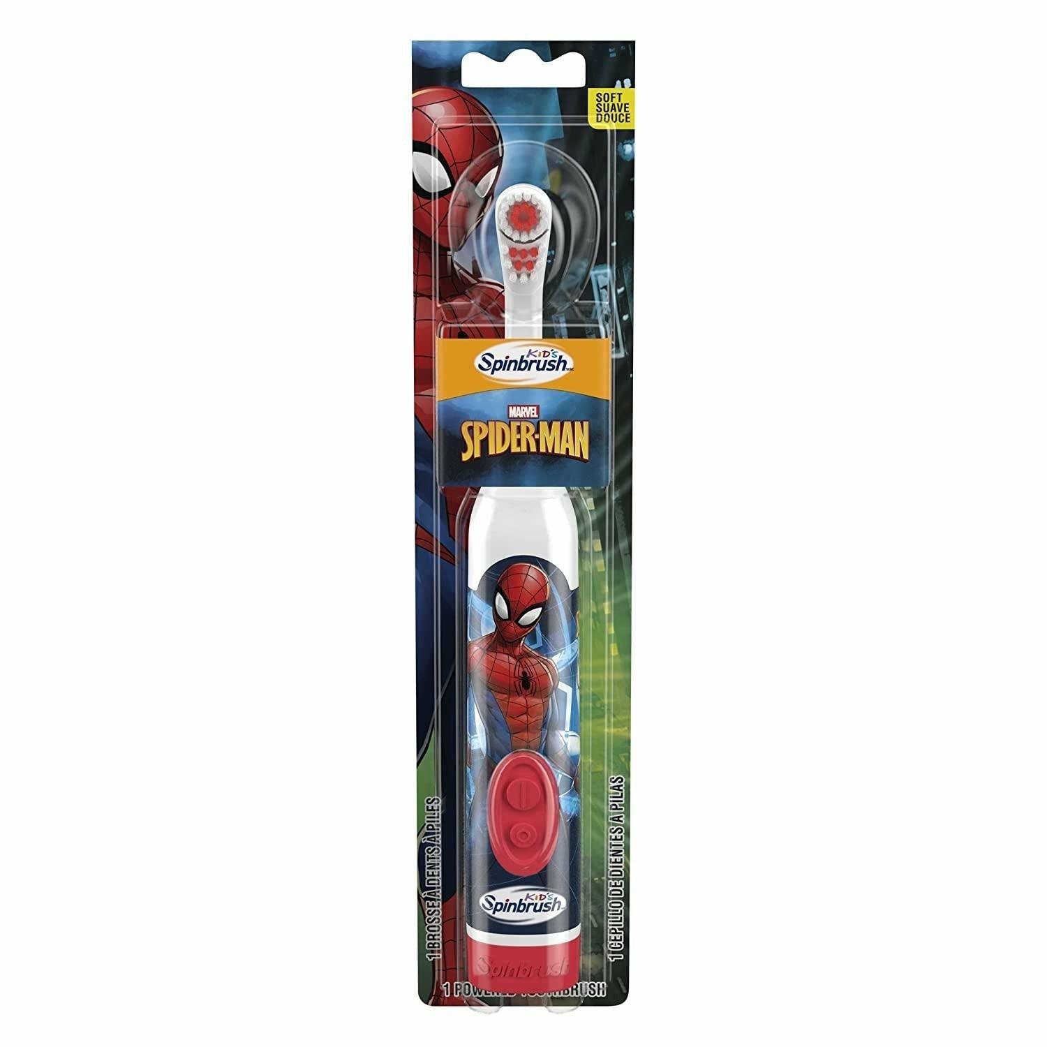 Arm & Hammer Kid's Spinbrush Spiderman Powered Toothbrush, 1 count - BumbleToys - 5-7 Years, 8-13 Years, Baby Saftey & Health, Boys, Spider man, Spiderman