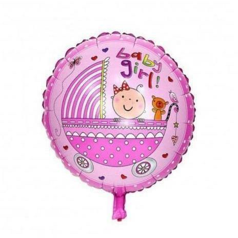Baby Girl Foil Balloon For Baby shower - Pink - BumbleToys - Baby Shower, Balloons, Foil, Girls, KH, Party Supplies, Toys