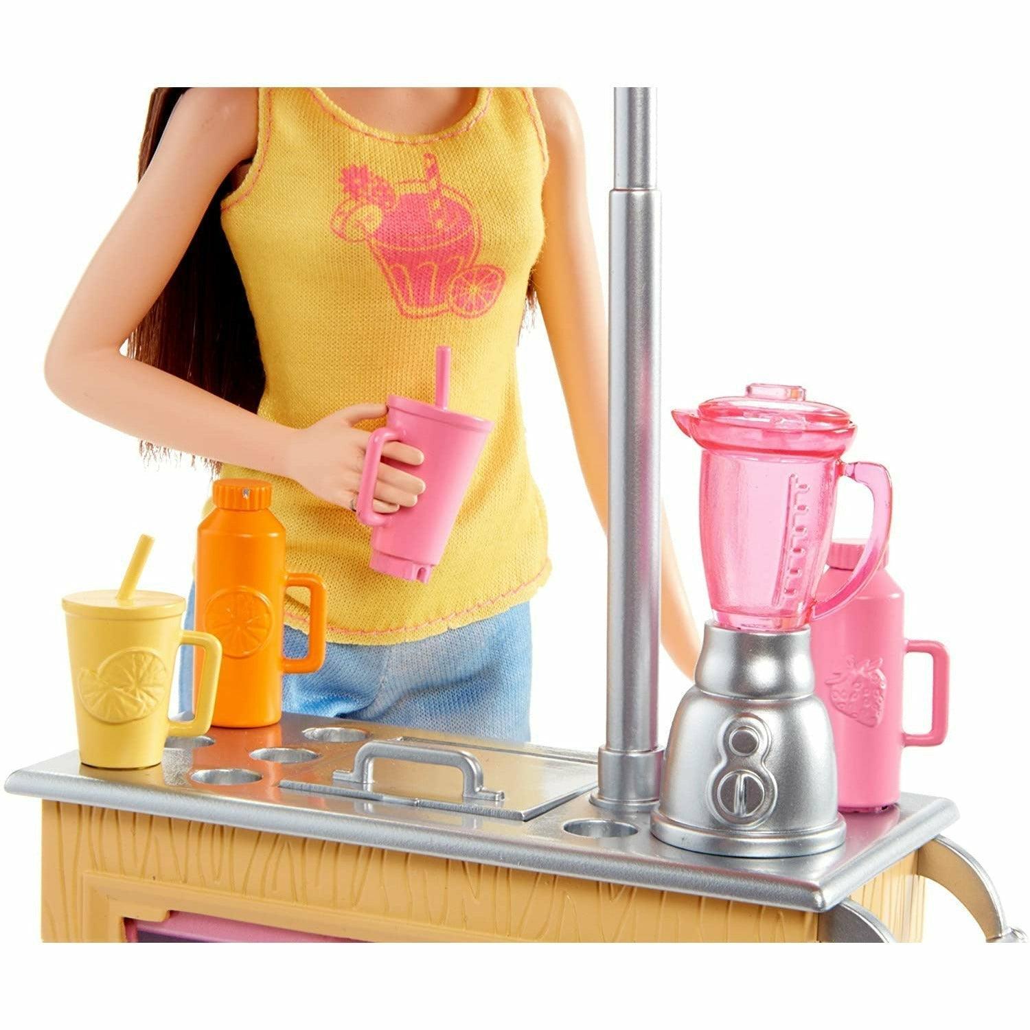 Barbie Careers Juice Bar Playset with Brunette Doll - BumbleToys - 5-7 Years, Barbie, Dolls, Fashion Dolls & Accessories, Girls, Miniature Dolls & Accessories, OXE, Pre-Order