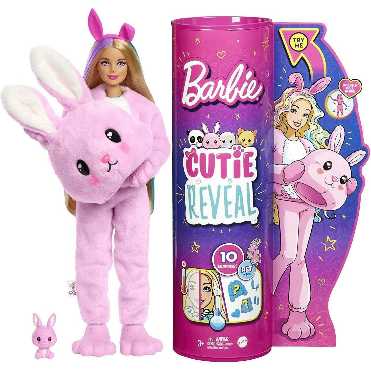 Barbie Cutie Reveal Doll with Bunny Plush Costume & 10 Surprises Including Mini Pet & Color Change - BumbleToys - 5-7 Years, Barbie, Fashion Dolls & Accessories, Girls, OXE, Pre-Order
