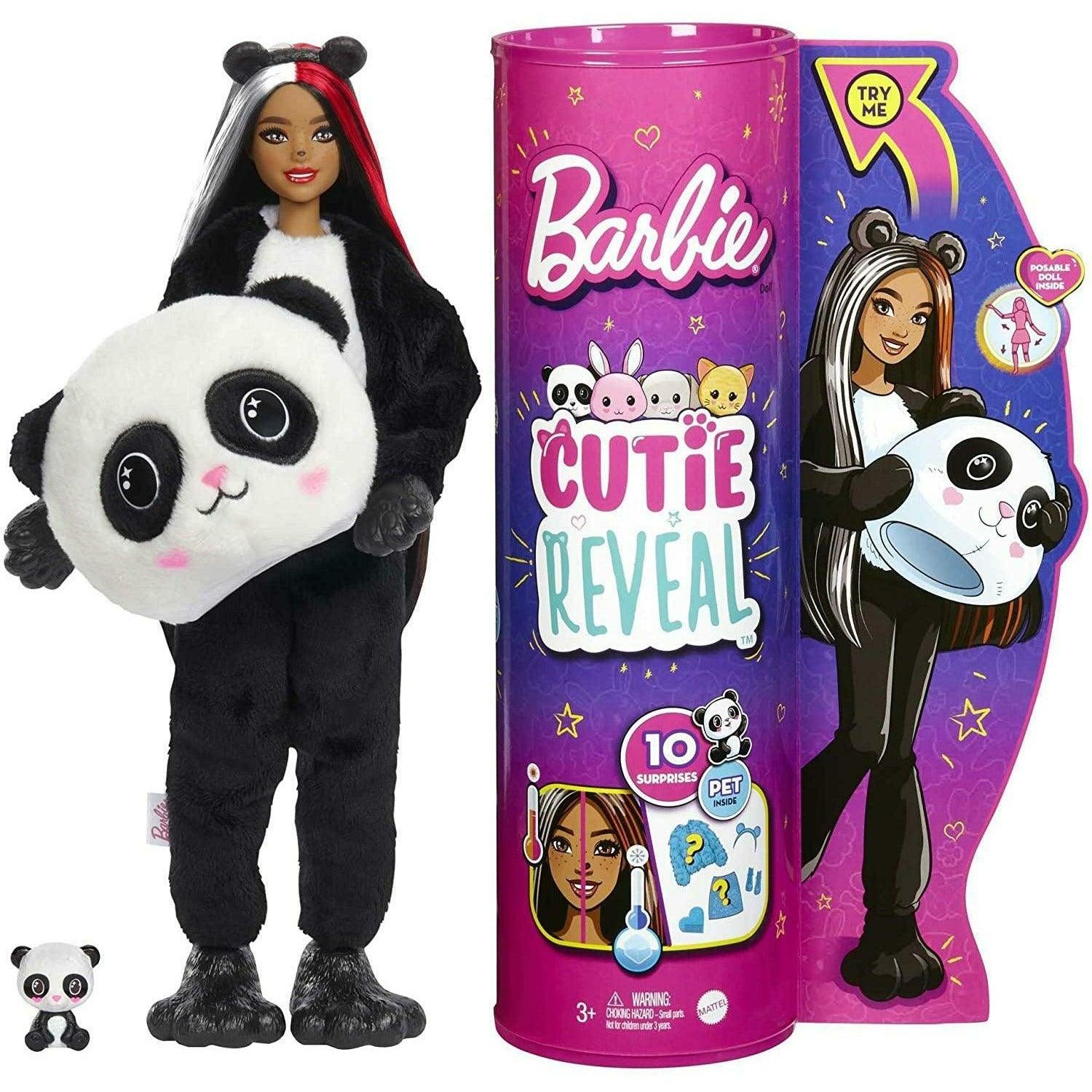 Barbie Cutie Reveal Doll With Panda Plush Costume & 10 Surprises Including Mini Pet & Color Change - BumbleToys - 5-7 Years, Barbie, Fashion Dolls & Accessories, Girls, OXE, Pre-Order