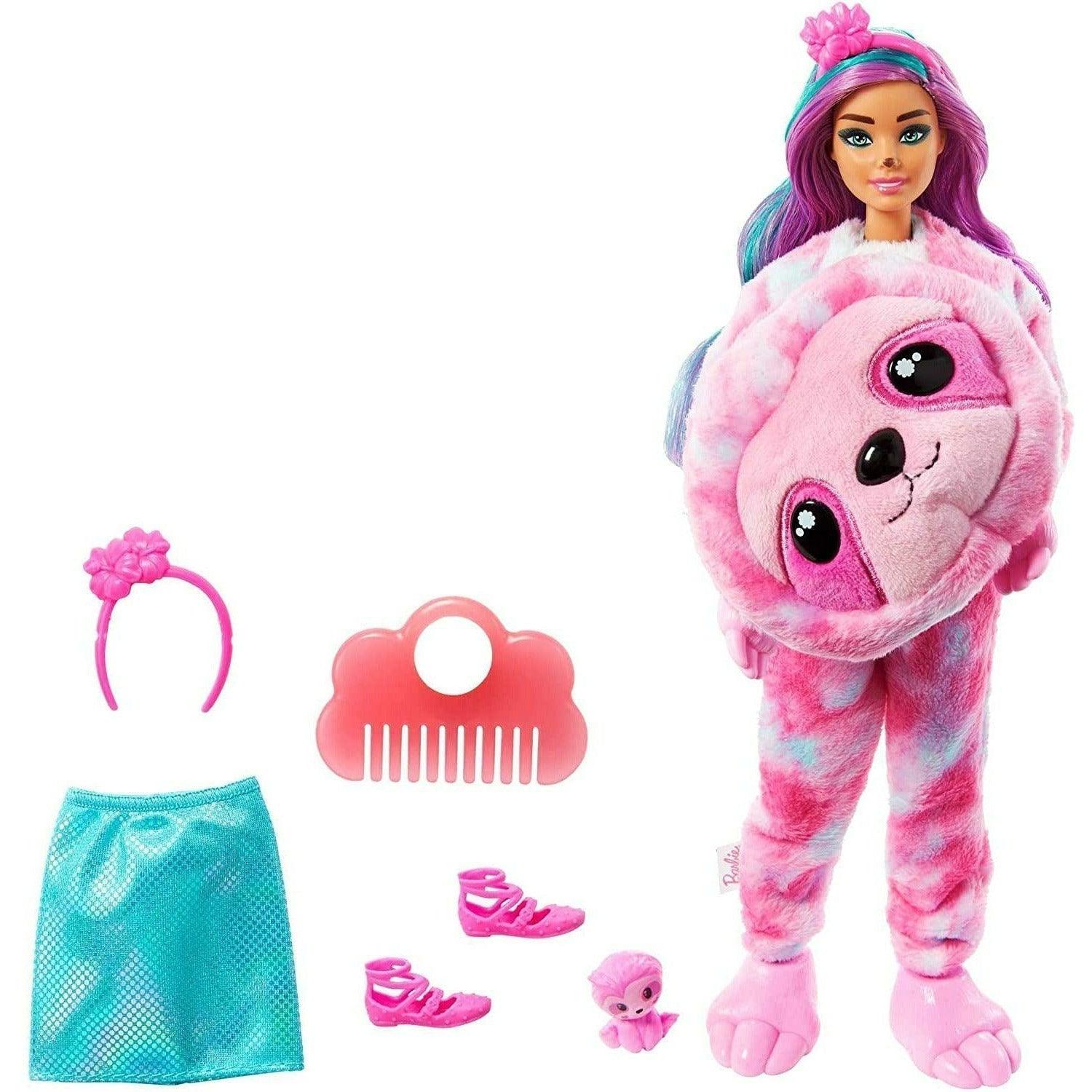 Barbie Cutie Reveal Fantasy Series Doll With Sloth Plush Costume & 10 Surprises Including Mini Pet & Color Change - BumbleToys - 5-7 Years, Barbie, Fashion Dolls & Accessories, Girls, OXE, Pre-Order