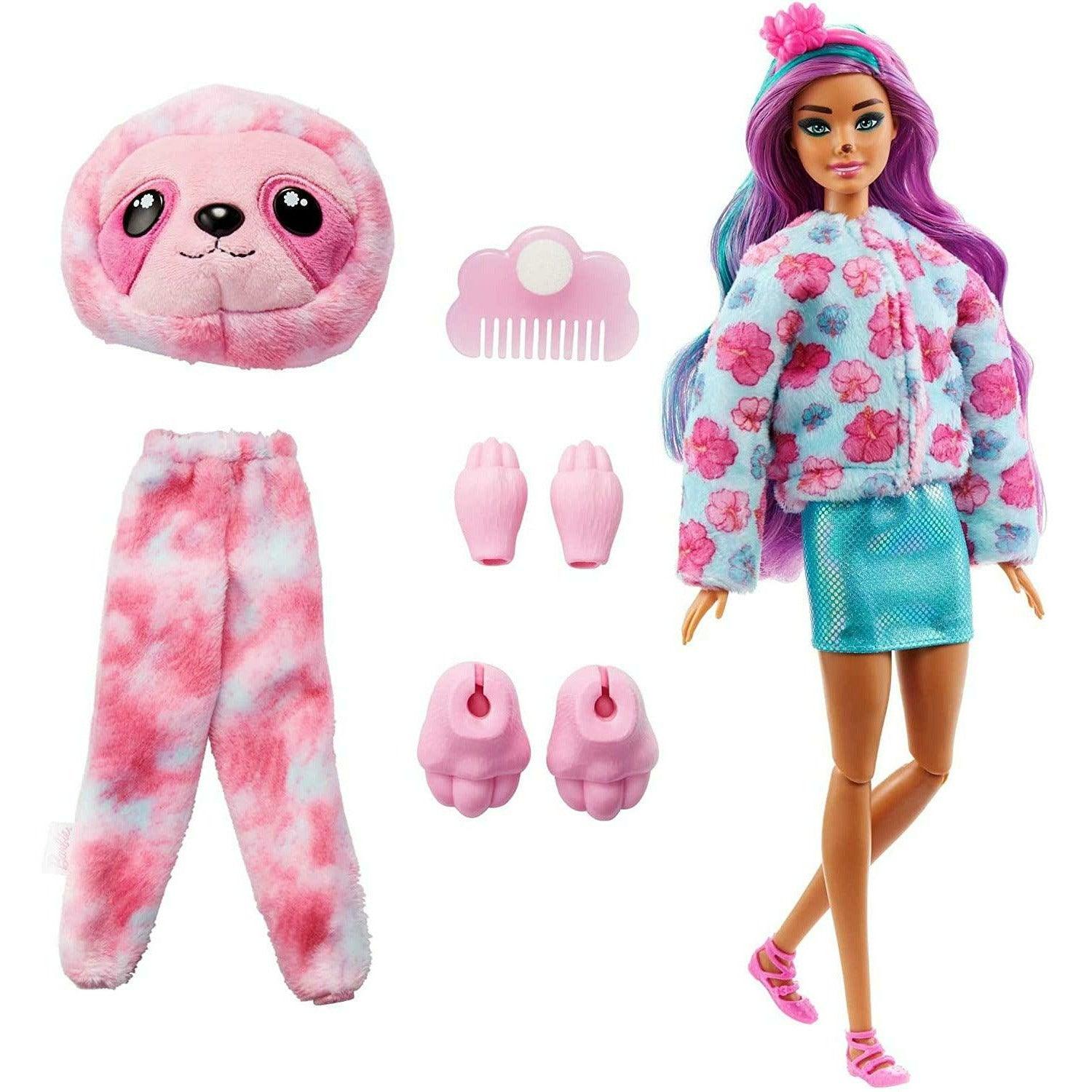 Barbie Cutie Reveal Fantasy Series Doll With Sloth Plush Costume & 10 Surprises Including Mini Pet & Color Change - BumbleToys - 5-7 Years, Barbie, Fashion Dolls & Accessories, Girls, OXE, Pre-Order