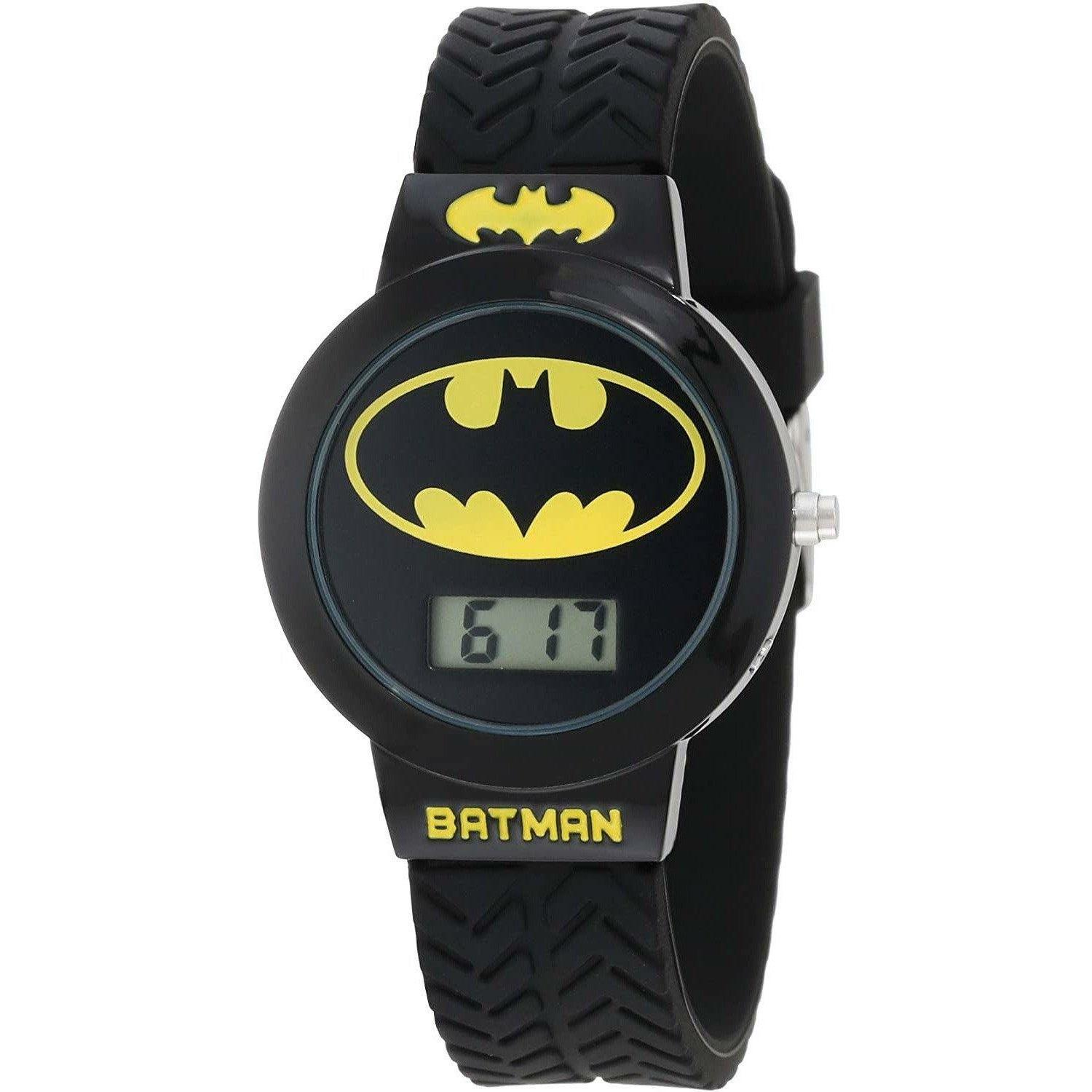 Sub Batman Watch Batman Kids' BAT5041 Batman Watch with Black Rubber Band – BumbleToys