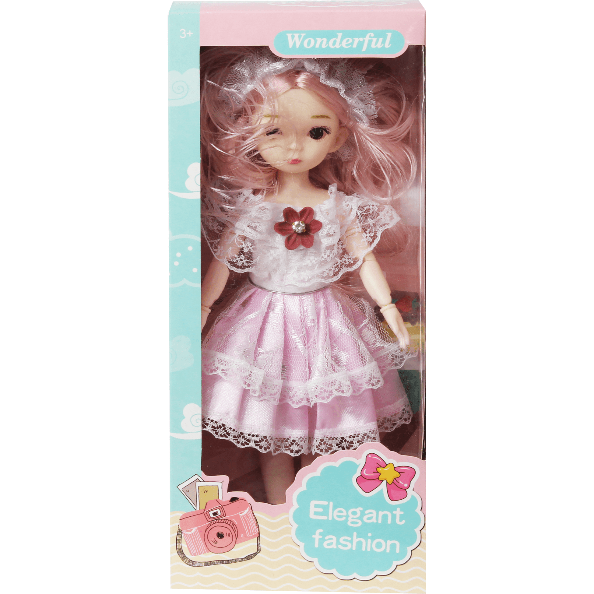 Beautiful Doll Multi Color For Girls - Pink - BumbleToys - 2-4 Years, 4+ Years, Dolls, Fashion Dolls & Accessories, Girls, Toy House