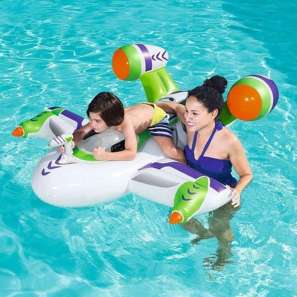 Bestway 41094 Inflatable Wet Jet Seaplane With Water Pistol - BumbleToys - 5-7 Years, Boys, Eagle Plus, Floaters, Sand Toys Pools & Inflatables
