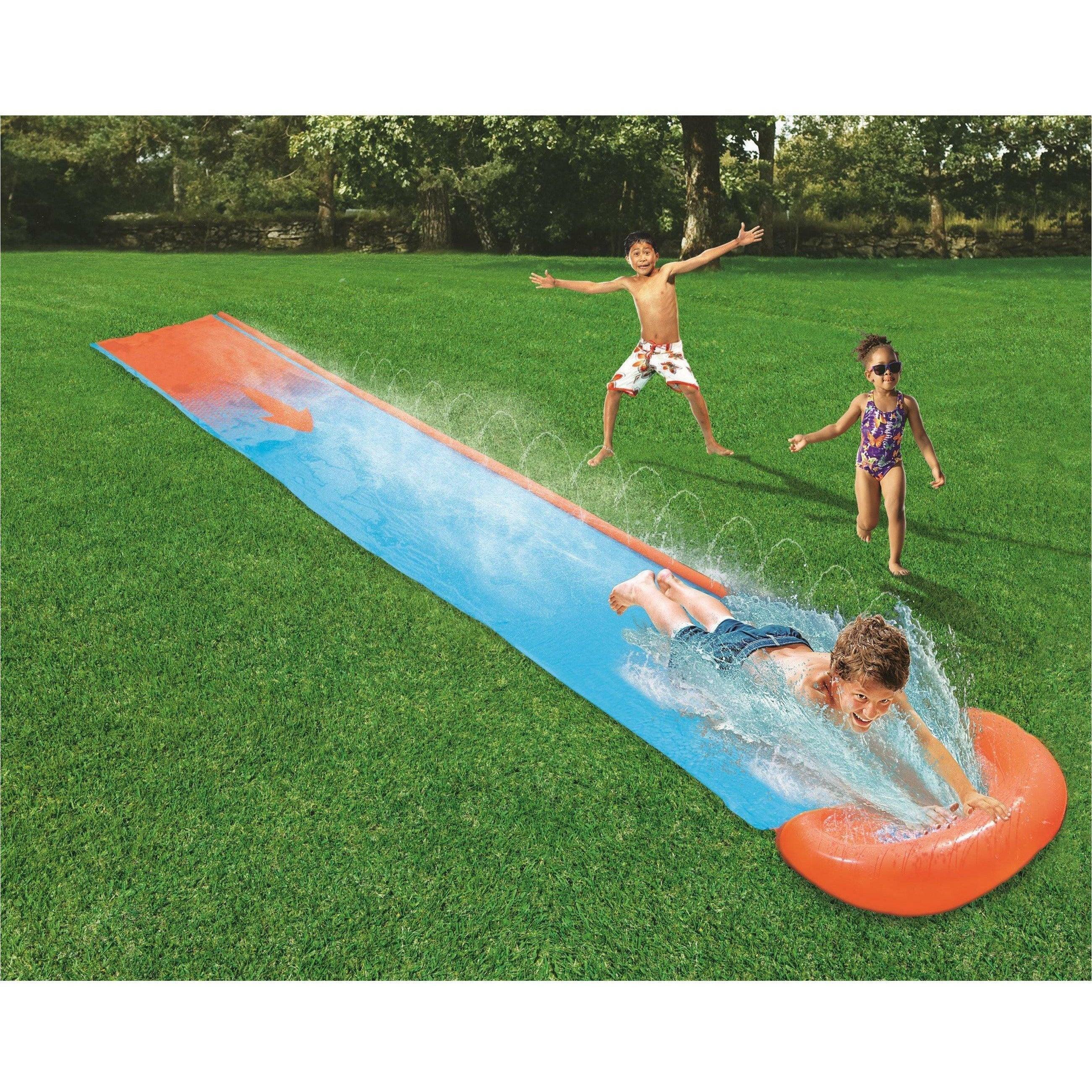 Bestway 52254 H2OGO Single Slider With A Ramp 5.49 m - BumbleToys - 5-7 Years, 8-13 Years, Boys, Floaters, Girls, Sand Toys Pools & Inflatables, Toy House