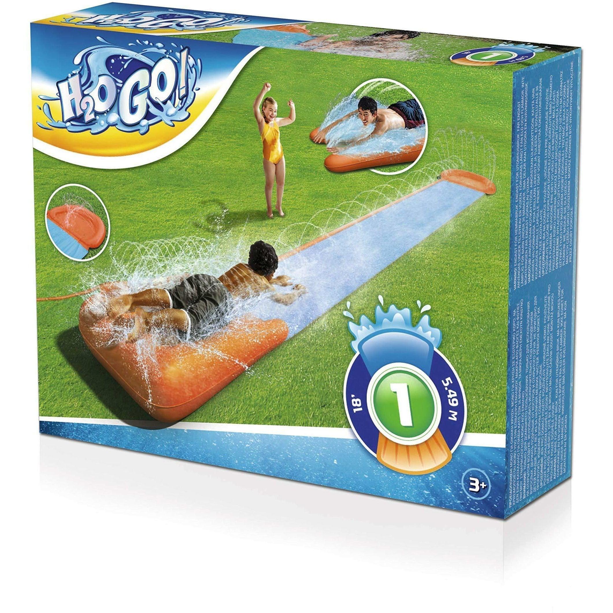 Bestway 52254 H2OGO Single Slider With A Ramp 5.49 m - BumbleToys - 5-7 Years, 8-13 Years, Boys, Floaters, Girls, Sand Toys Pools & Inflatables, Toy House