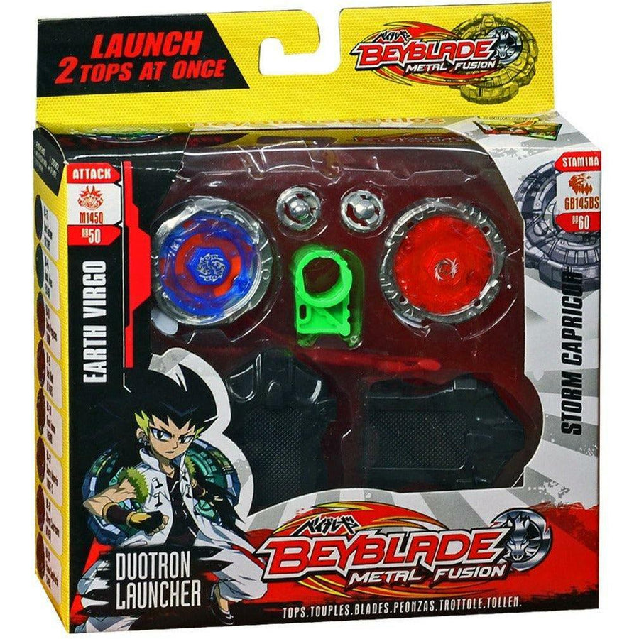 Beyblade Metal Fusion With Duotron Launcher set Colors May Vary