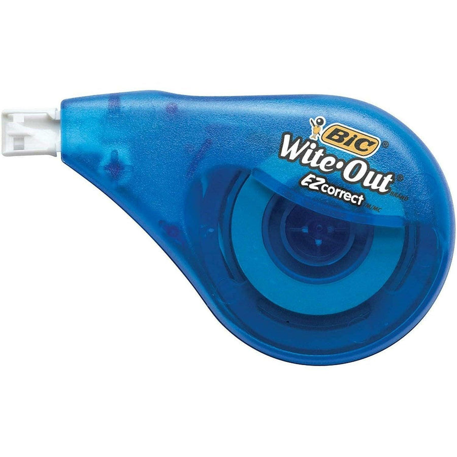 BIC Wite-Out Brand EZ Correct Correction Tape, White  Translucent Dispenser Shows How Much Tape is Remaining (1 Count)