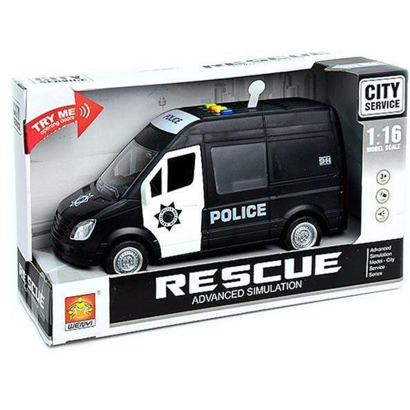 City Service Rescue Police 1:16 Scale Car - BumbleToys - 5-7 Years, Boys, Collectible Vehicles, Toy Land