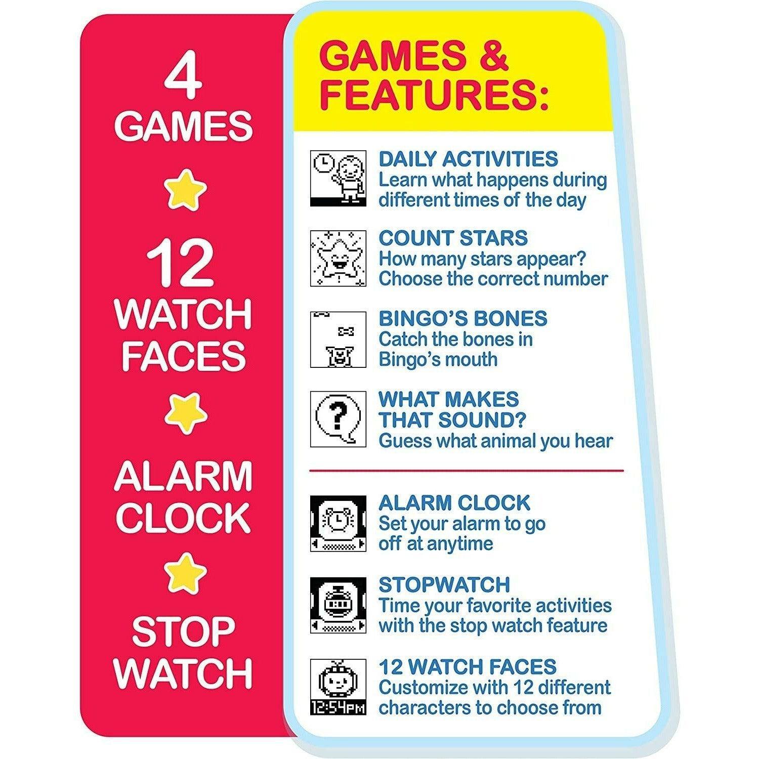 CoComelon JJ’s Learning Smart Watch Toy for Kids with 3 Education-Based Games, Alarm Clock, and Stop Watch - BumbleToys - 4+ Years, 5-7 Years, Boys, Cocomelon, OXE, Watch, Wrist Watches