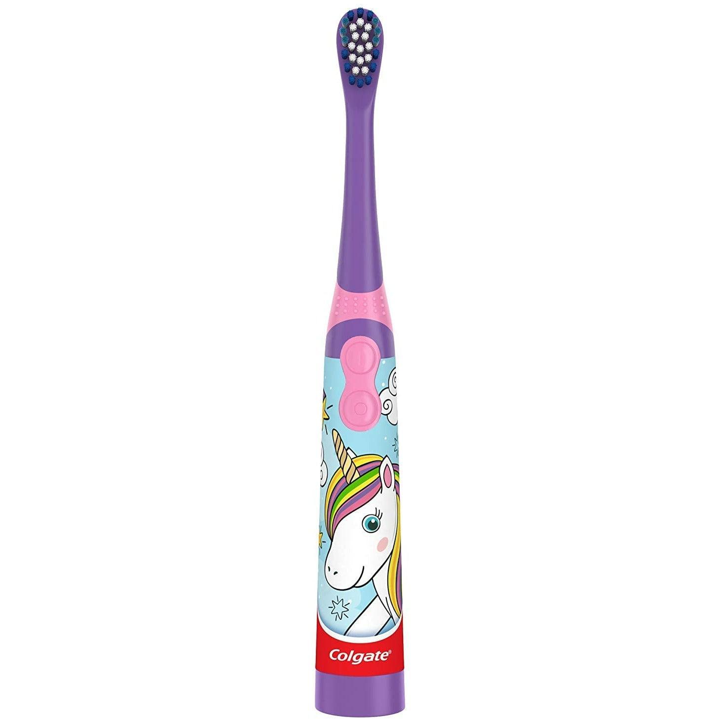 Colgate Kids Electric Battery Powered Toothbrush Extra Soft - Unicorn - BumbleToys - 5-7 Years, Baby Saftey & Health, Girls, Pre-Order, Toothbrush, unicorn