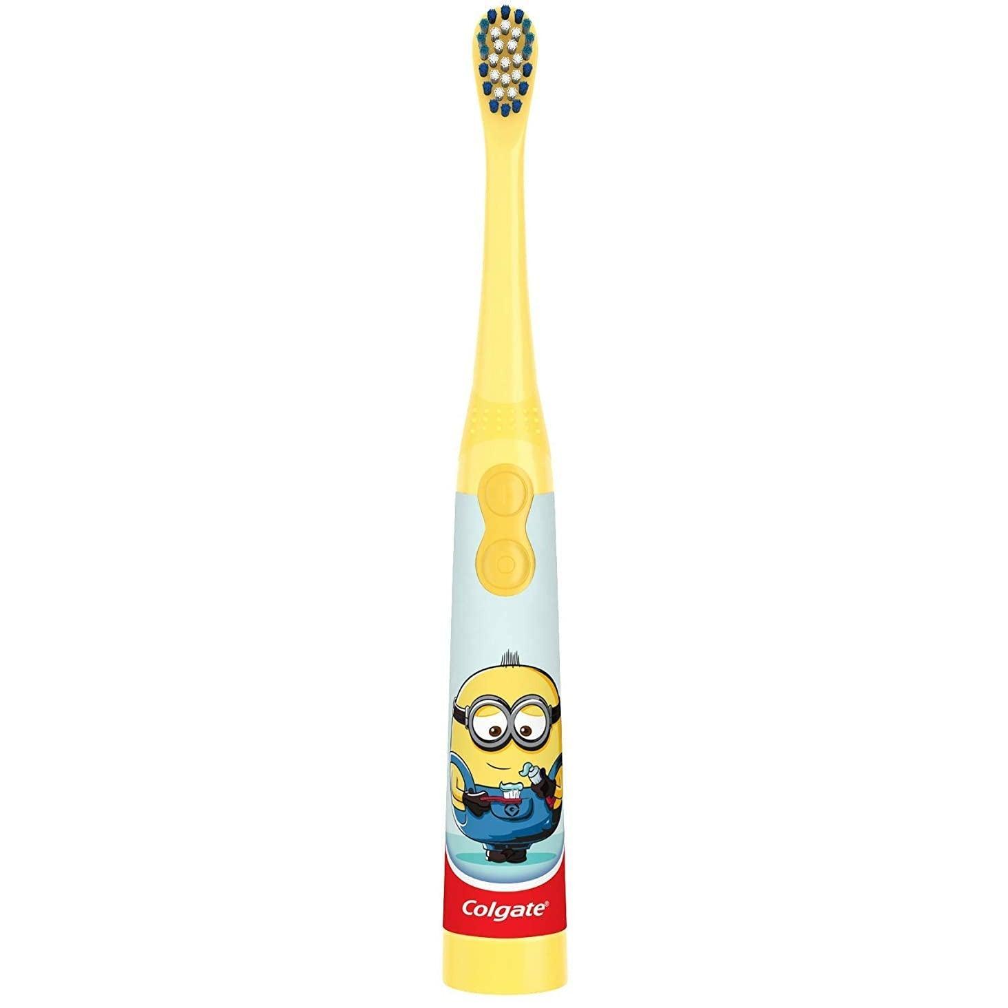 Colgate Kids Electric Battery Powered Toothbrush - Minions - BumbleToys - 5-7 Years, Baby Saftey & Health, Boys, Minions, Toothbrush