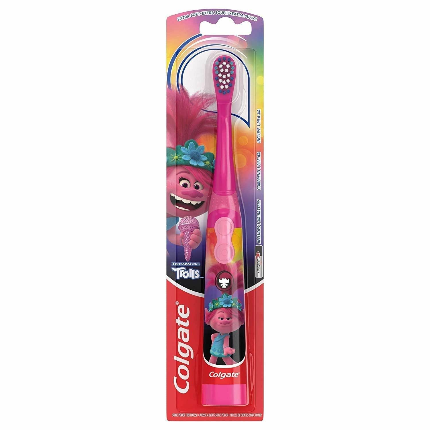 Colgate Kids Electric Battery Powered Toothbrush - Trolls - BumbleToys - 5-7 Years, Baby Saftey & Health, Toothbrush, Trolls