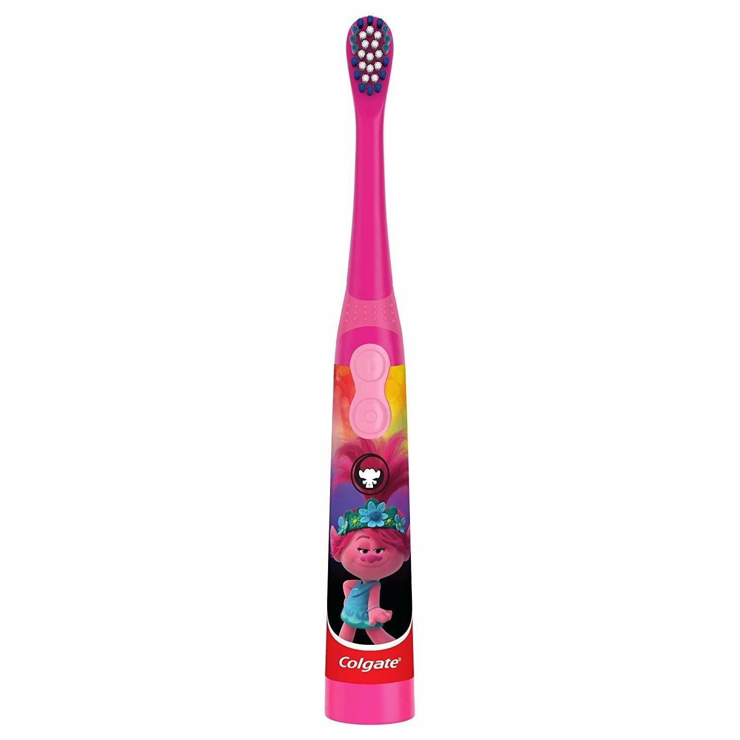 Colgate Kids Electric Battery Powered Toothbrush - Trolls - BumbleToys - 5-7 Years, Baby Saftey & Health, Toothbrush, Trolls