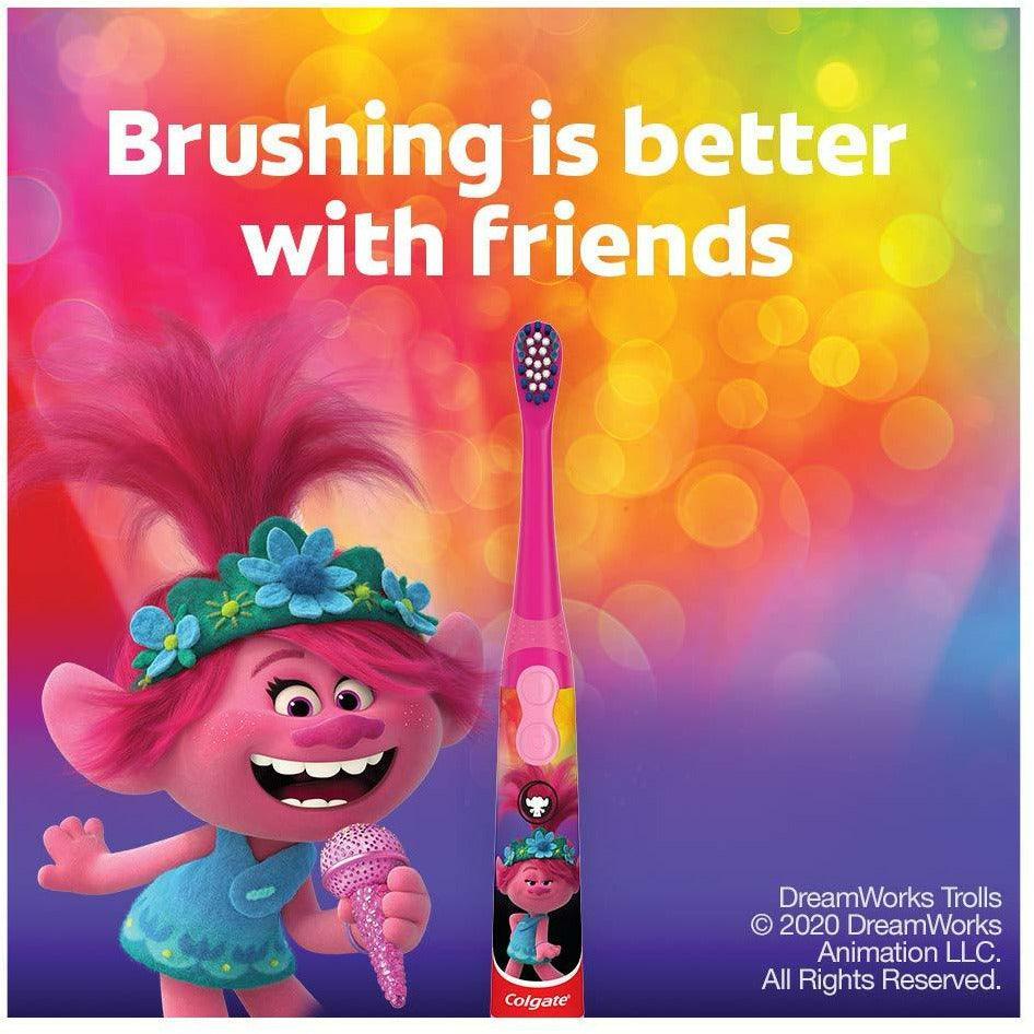 Colgate Kids Electric Battery Powered Toothbrush - Trolls - BumbleToys - 5-7 Years, Baby Saftey & Health, Toothbrush, Trolls