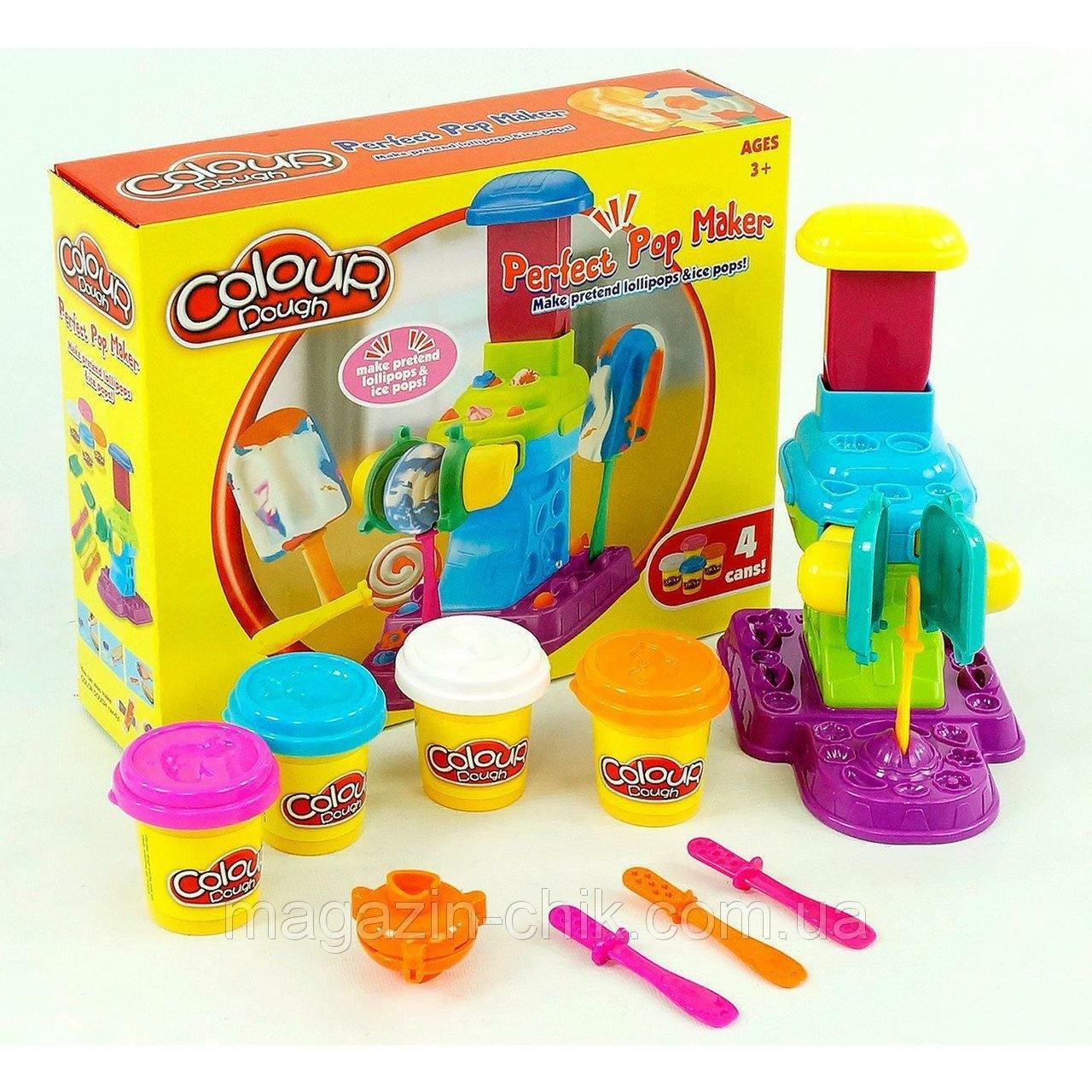Color Dough - Perfect Pop Maker 4 Cans Multi Color - BumbleToys - 2-4 Years, 5-7 Years, Boys, Clearance, Dough, Girls, Ice cream, Make & Create