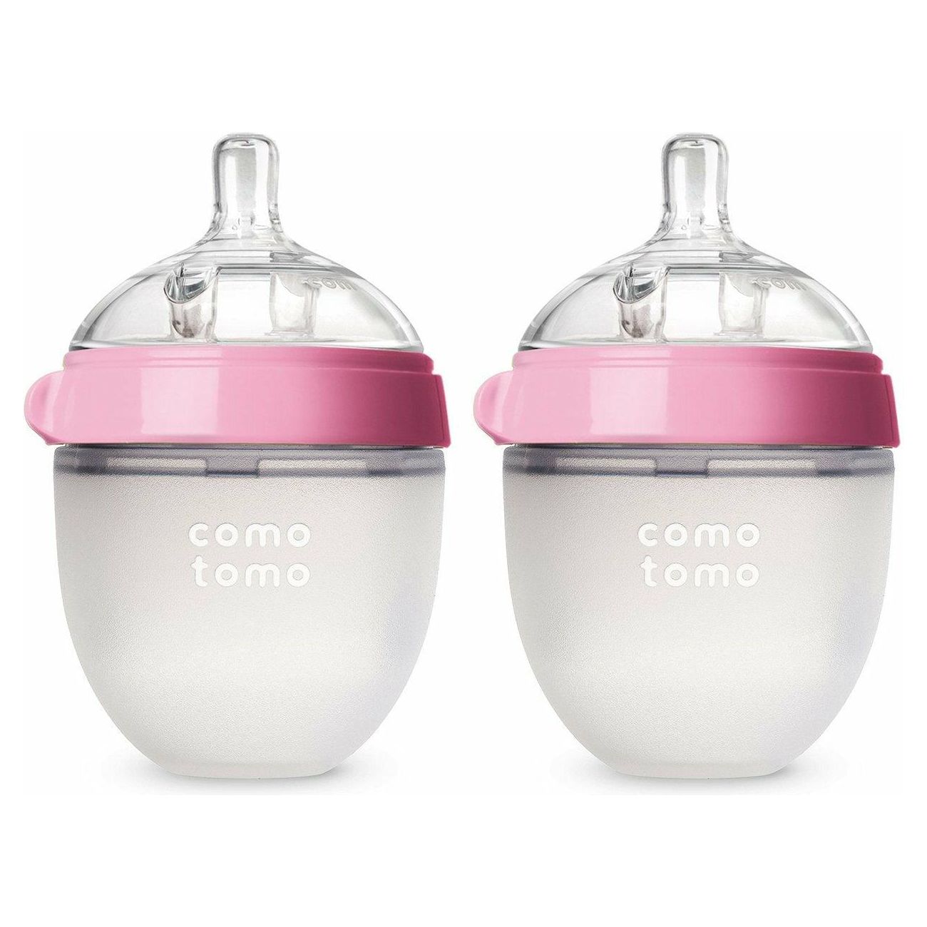 Comotomo Baby Bottle, Pink, 5 Ounce (2 Count) - BumbleToys - 0-24 Months, Babies, Baby Saftey & Health, Boys, Comotomo, Feeding Bottle, Girls, Pre-Order, Water Bottle