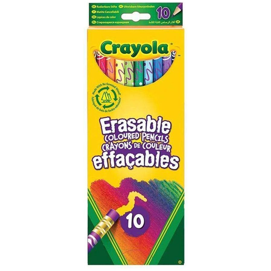 Crayola 10 Erasable Color Pencils - BumbleToys - 5-7 Years, Boys, Drawing & Painting, Eagle Plus, Girls
