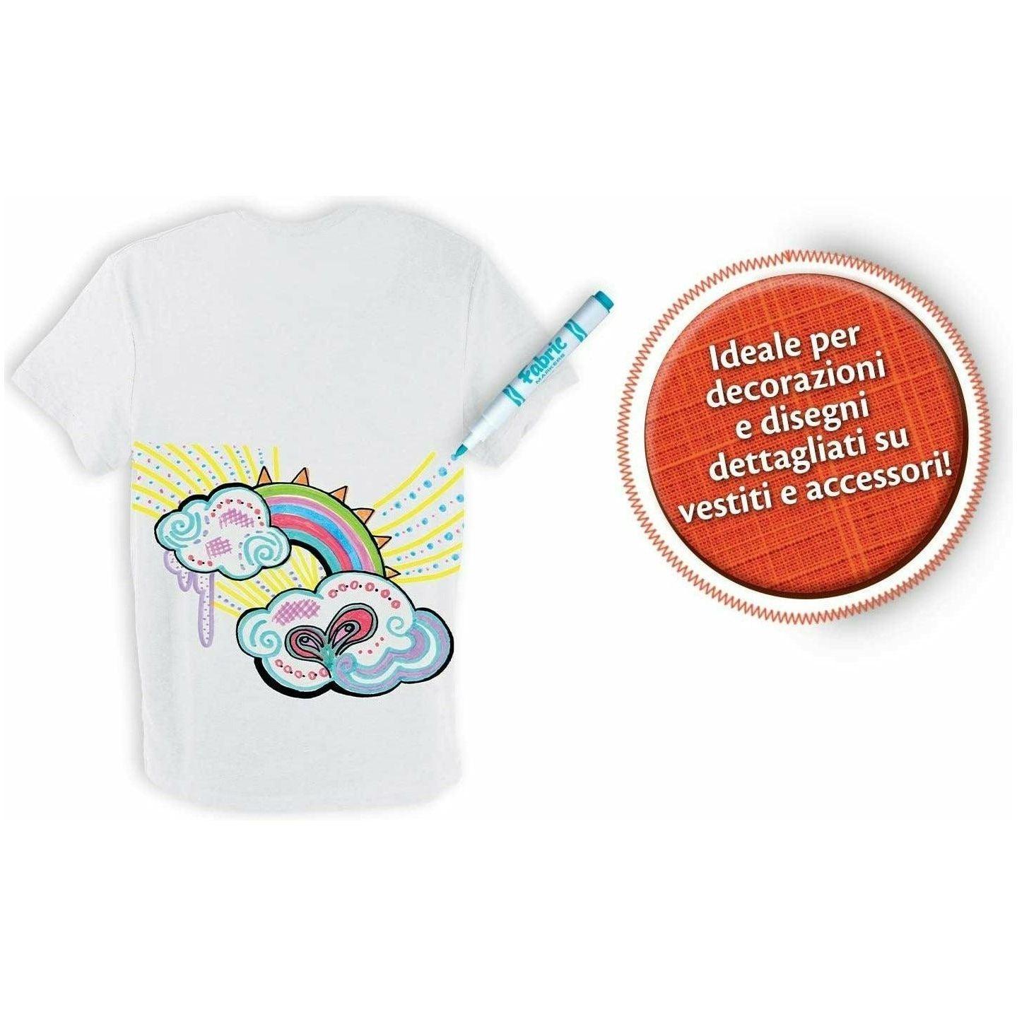 CRAYOLA 58-8633 Fabric Markers 10 Pcs - BumbleToys - 4+ Years, 5-7 Years, Boys, Drawing & Painting, Eagle Plus, Girls