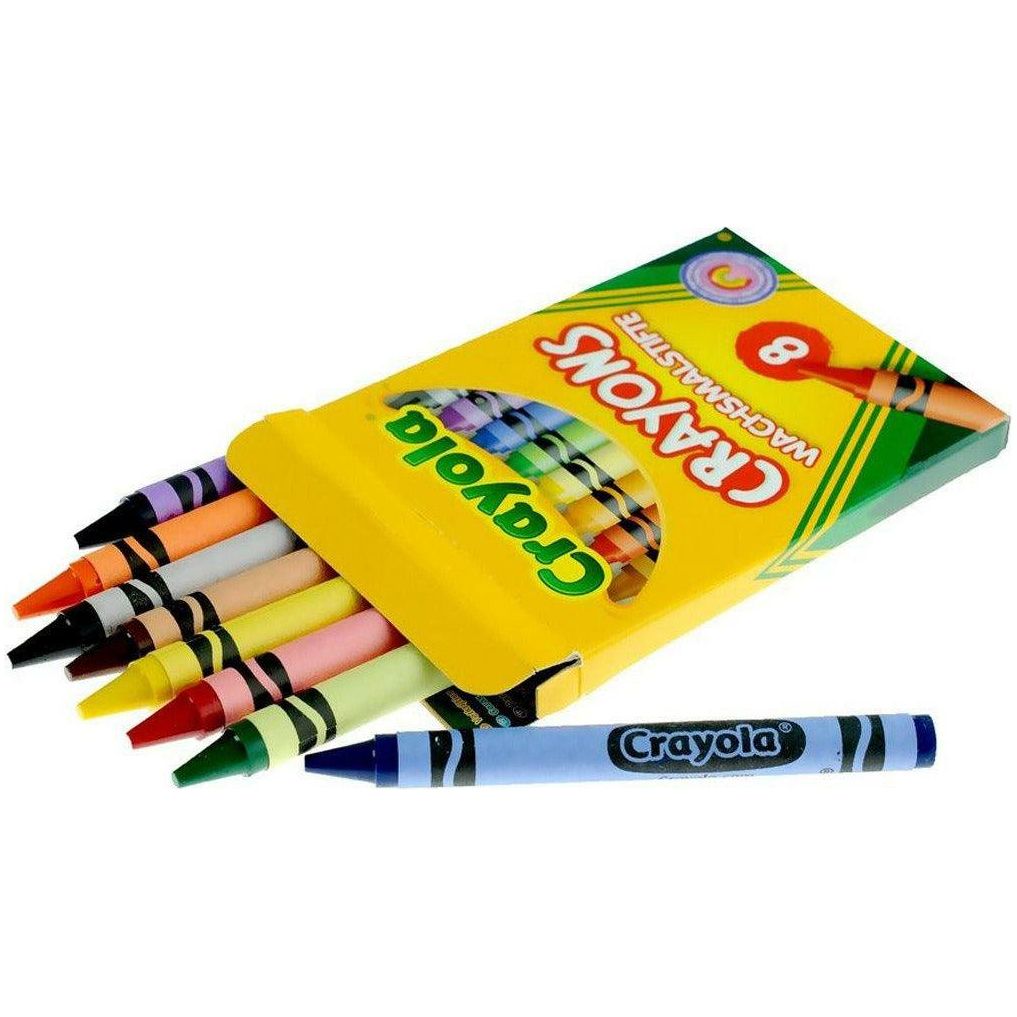 Crayola Assorted Wax Crayons 8 Pieces - BumbleToys - 5-7 Years, Boys, Drawing & Painting, Eagle Plus, Girls
