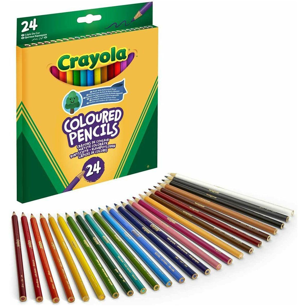 Crayola Coloured Pencils 24 count - BumbleToys - 5-7 Years, Boys, Drawing & Painting, Eagle Plus, Girls