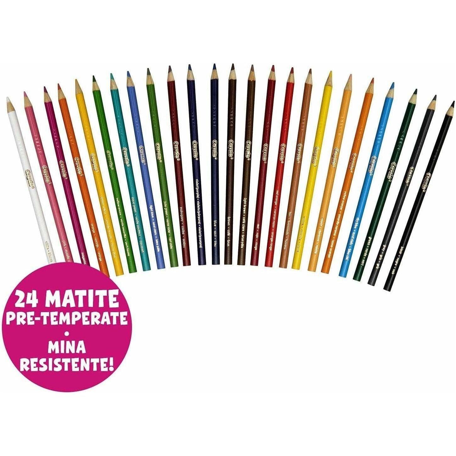 Crayola Coloured Pencils 24 count - BumbleToys - 5-7 Years, Boys, Drawing & Painting, Eagle Plus, Girls