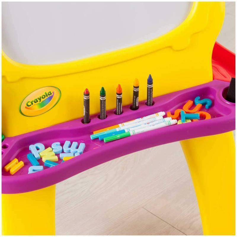 Crayola Deluxe Magnetic Double Whita And Black Board - BumbleToys - 2-4 Years, Blackboards & Easels, Boys, Crayola, Desk, Eagle Plus, Girls