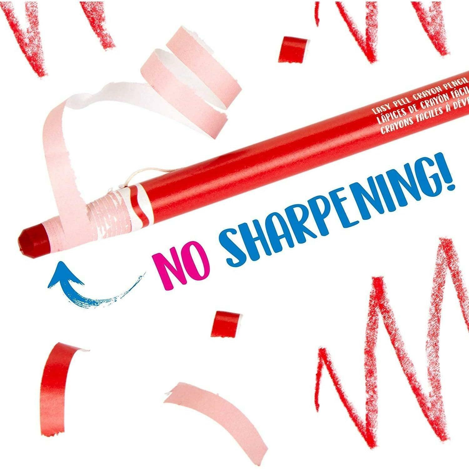 Crayola Easy Peel Crayon Pencils - 12 Pieces - BumbleToys - 5-7 Years, Boys, Drawing & Painting, Eagle Plus, Girls