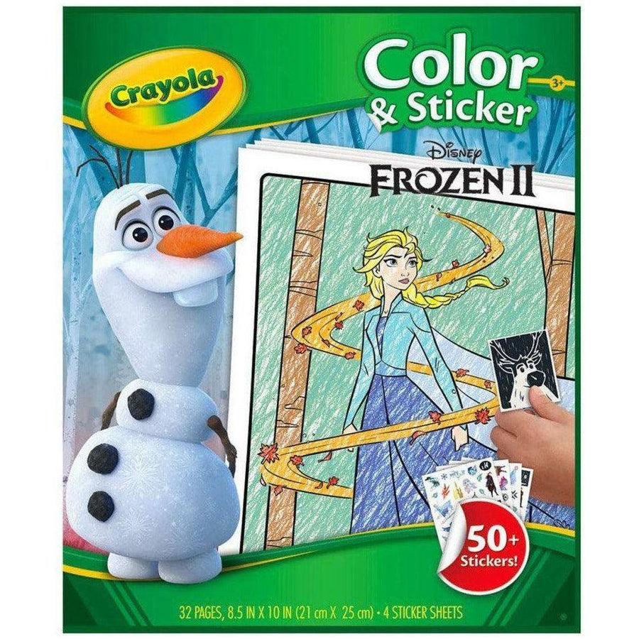 Crayola Frozen Color And Stickers Book