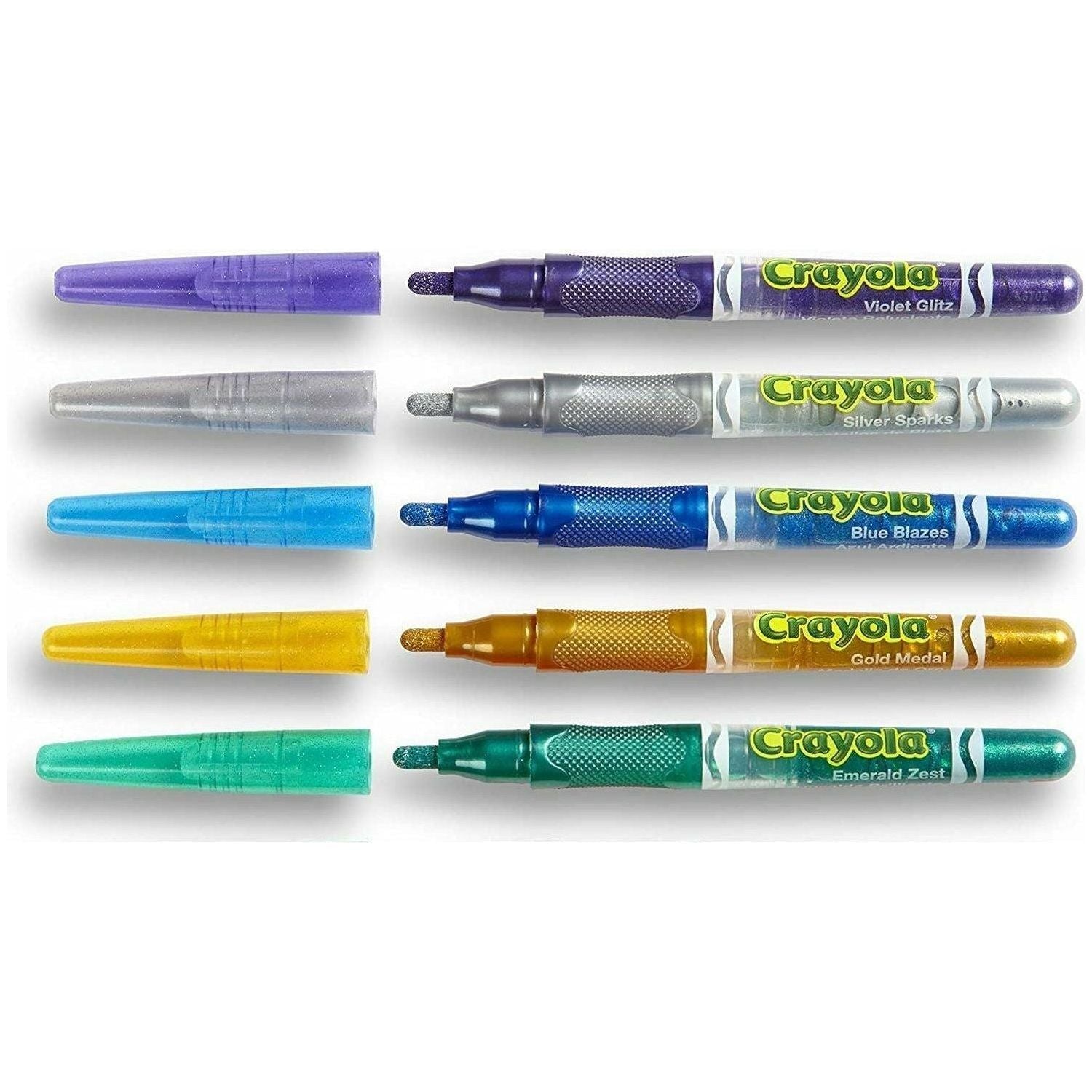 Crayola Glitter Markers, For Kids 5 Pcs - BumbleToys - 4+ Years, 5-7 Years, Boys, Drawing & Painting, Eagle Plus, Girls